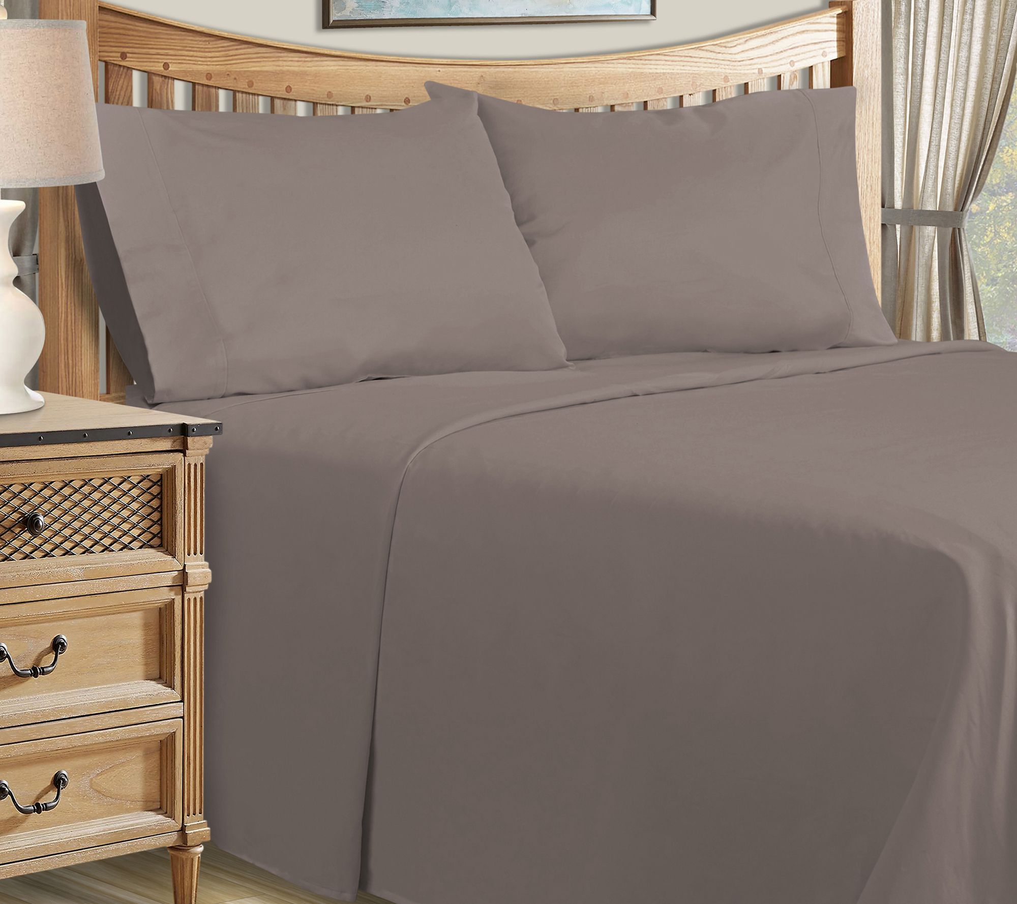 Superior 1500TC Cotton Blend Deep Pocket Bed Sheet Set, Full
