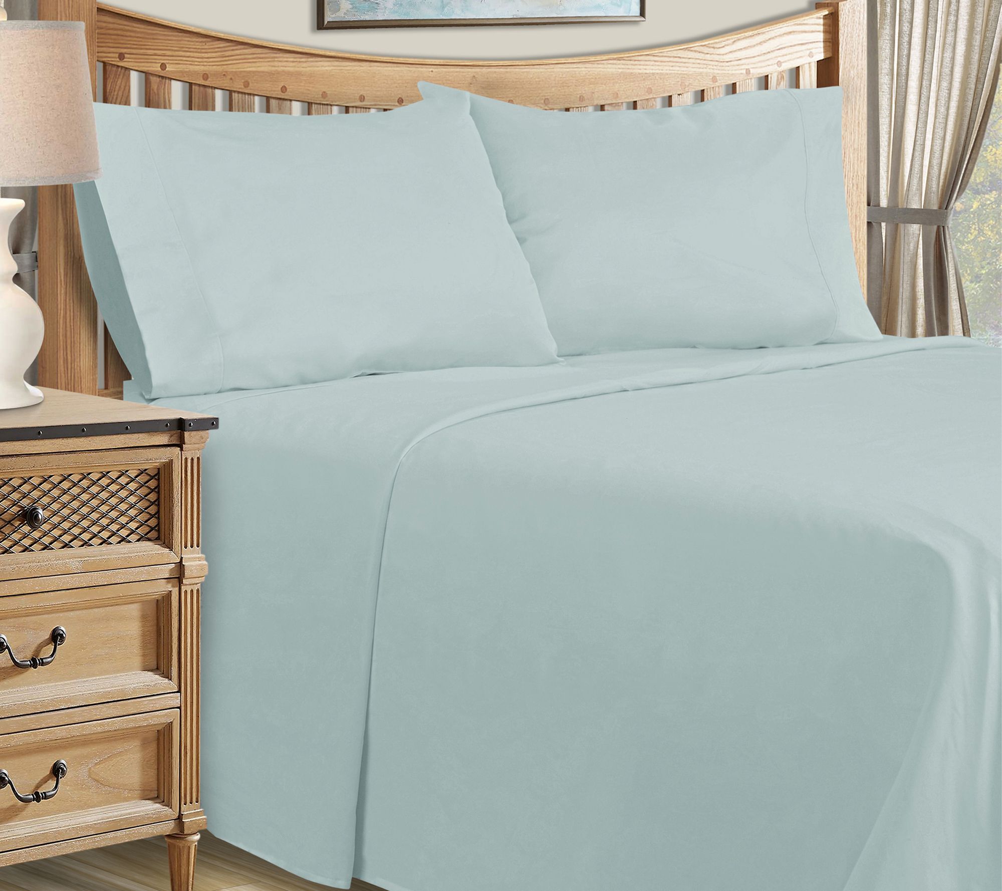 Superior 1500TC Cotton Blend Deep Pocket Bed Sheet Set, Full