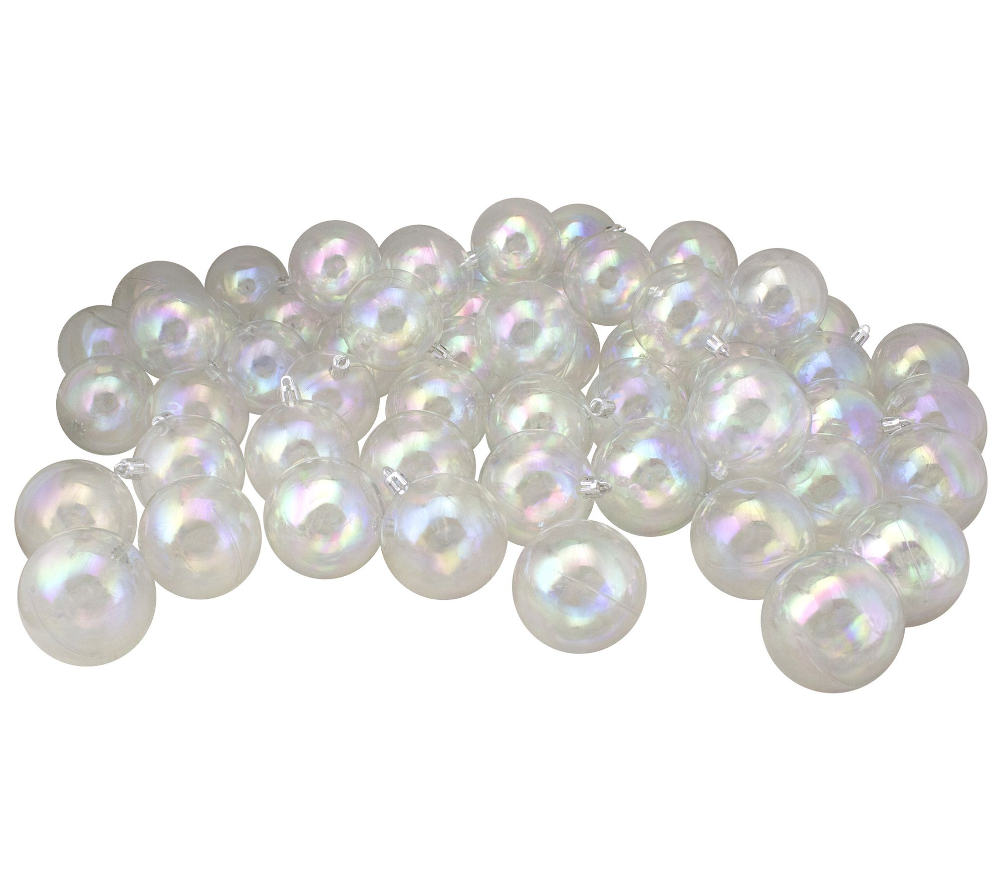 Northlight 60ct 2.5" Iridescent Ball Ornaments