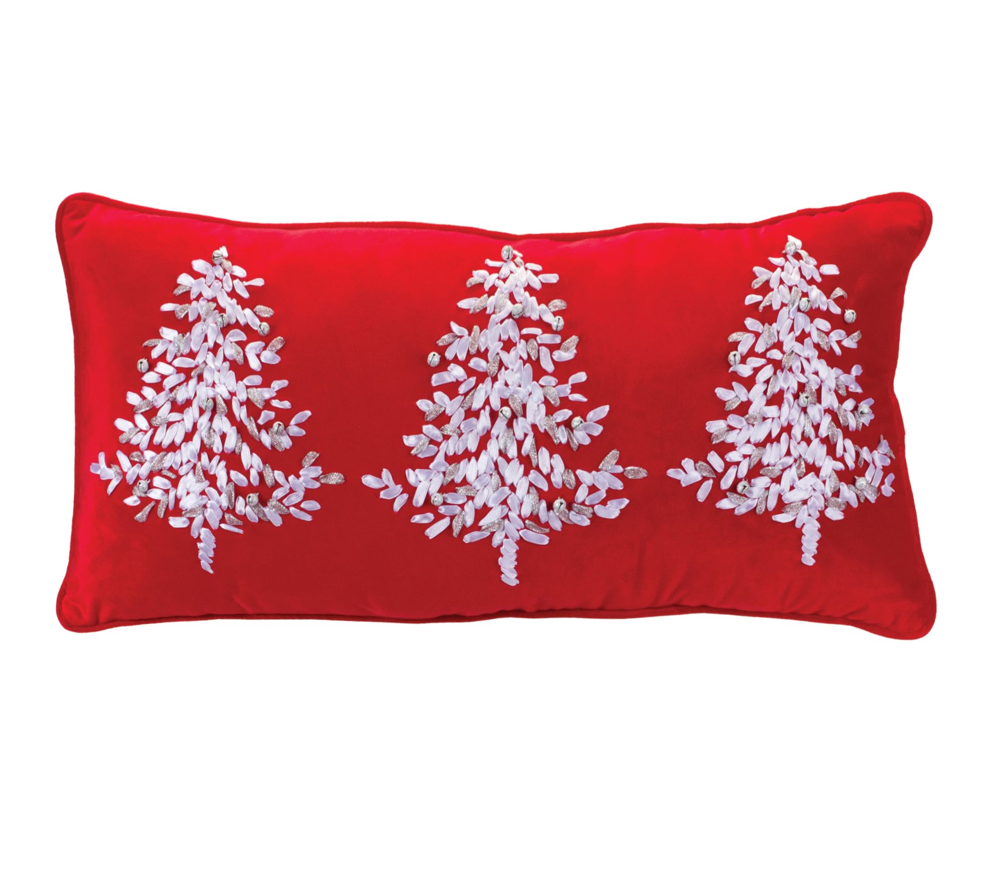 Melrose Beaded Joy and Noel Holiday Pillow (Set of 2)