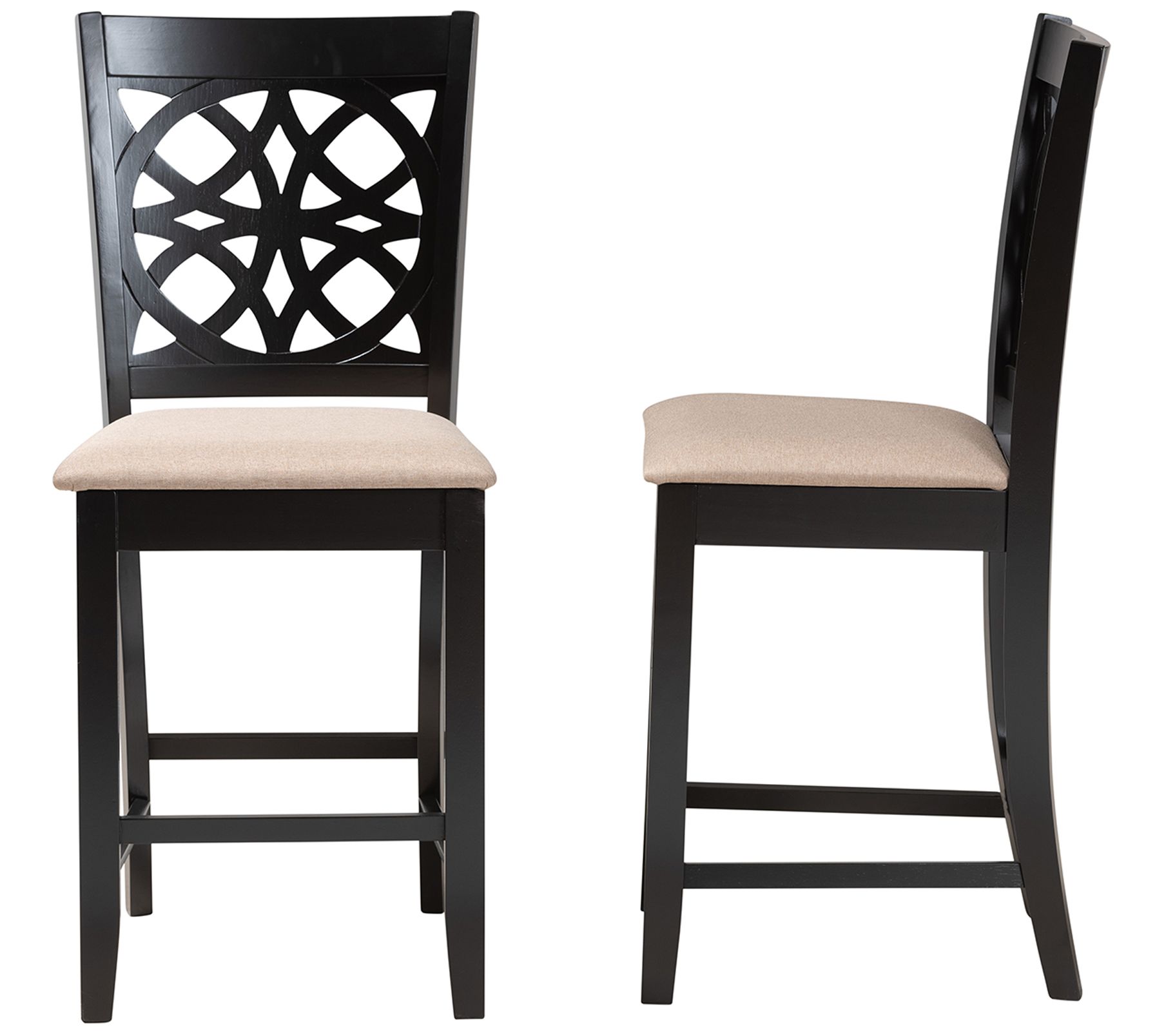 Baxton Studio Abigail Counter Stool Set Of 2 QVC Com   H457939.003