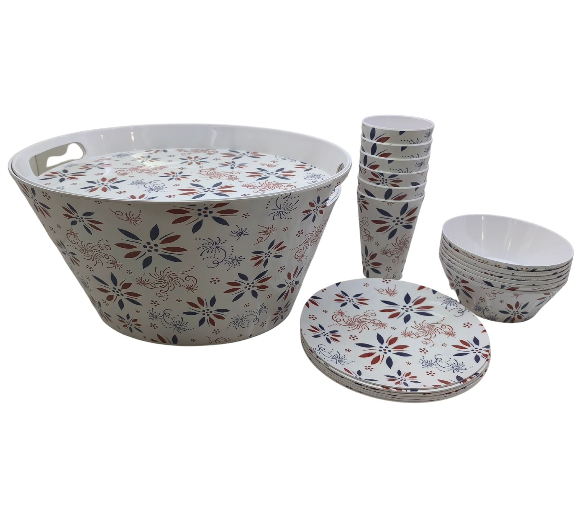 Temp-tations Seasonal 20-Piece Melamine Party Bucket Set