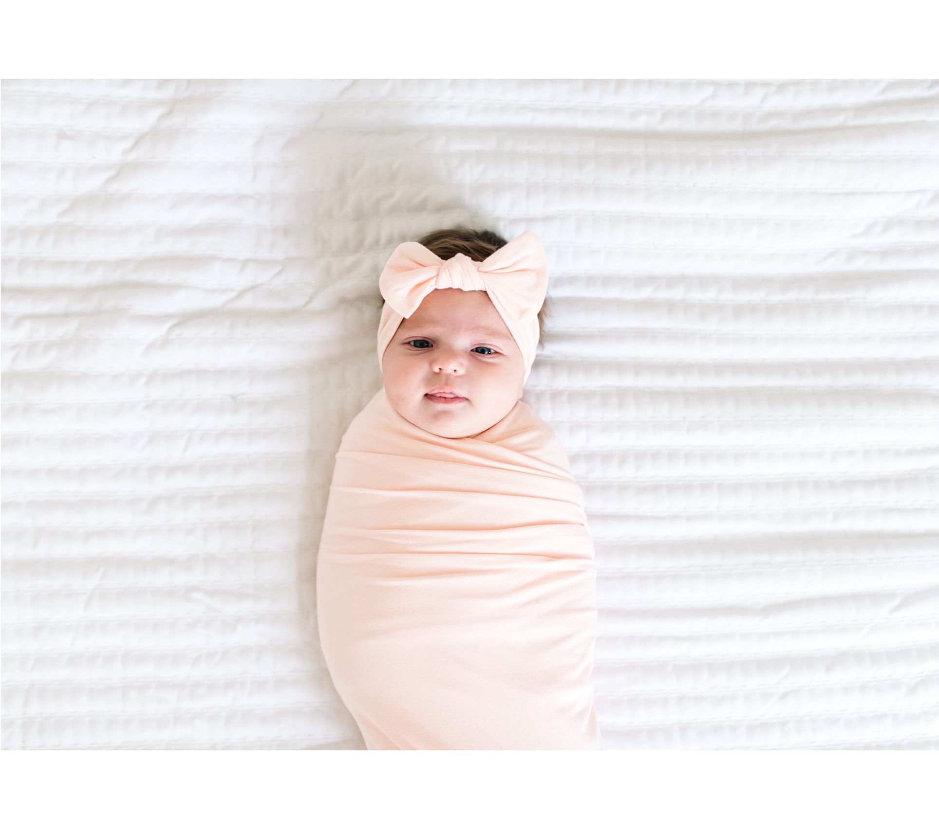 Copper Pearl Knit Swaddle Blanket