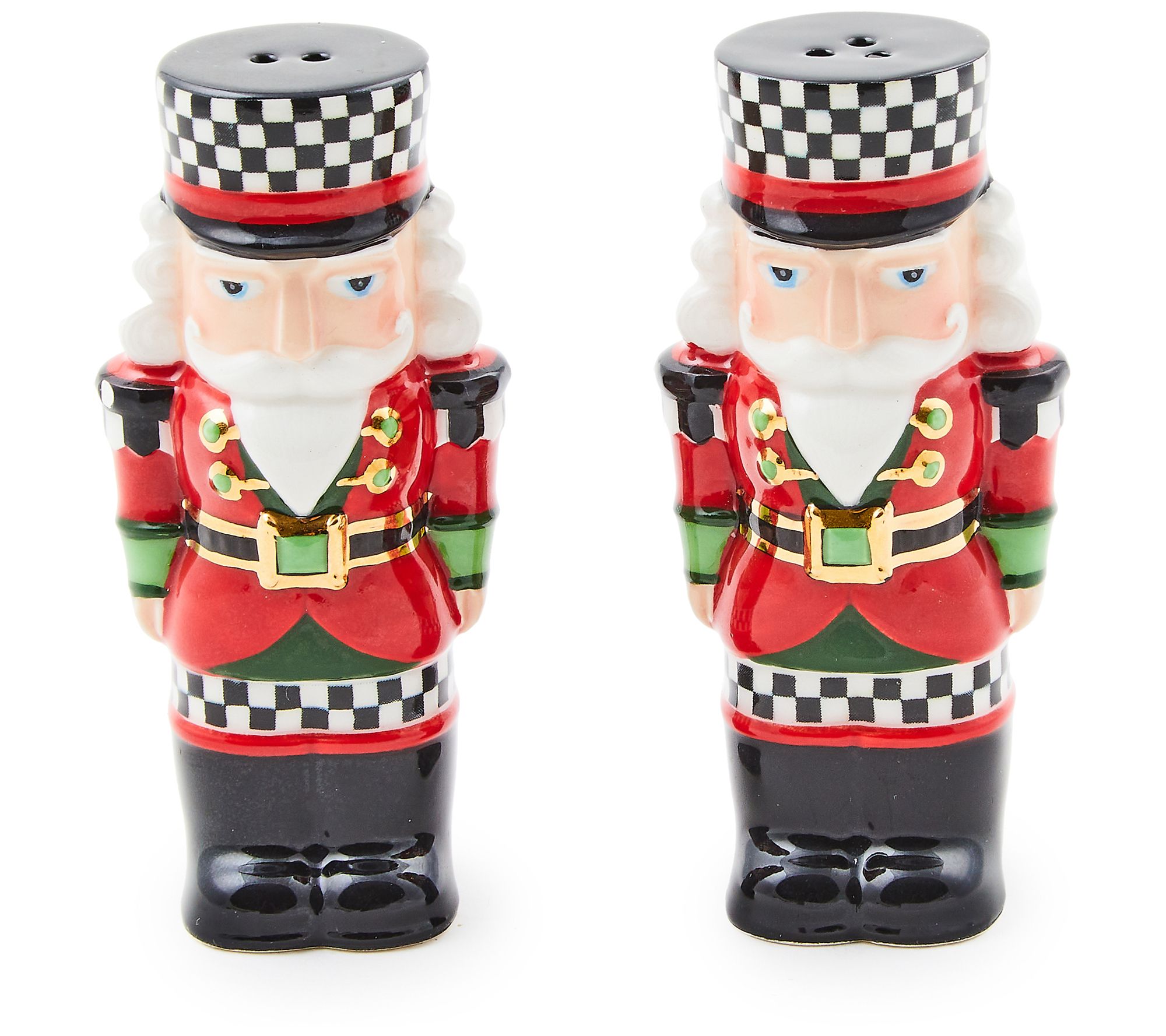 MacKenzie-Childs Holiday Salt and Pepper Shakers