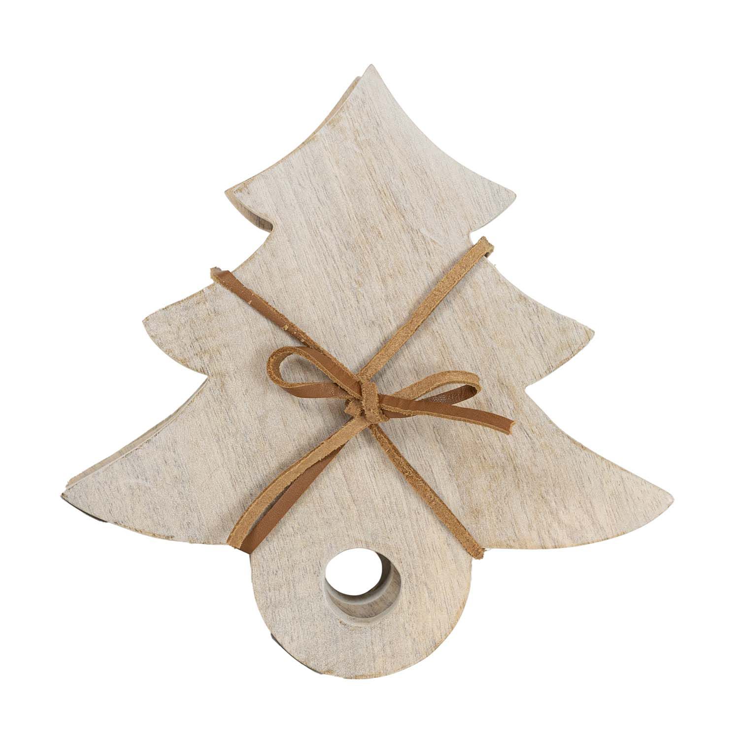 Foreside Home & Garden Set of 4 White Wood TreeBoards