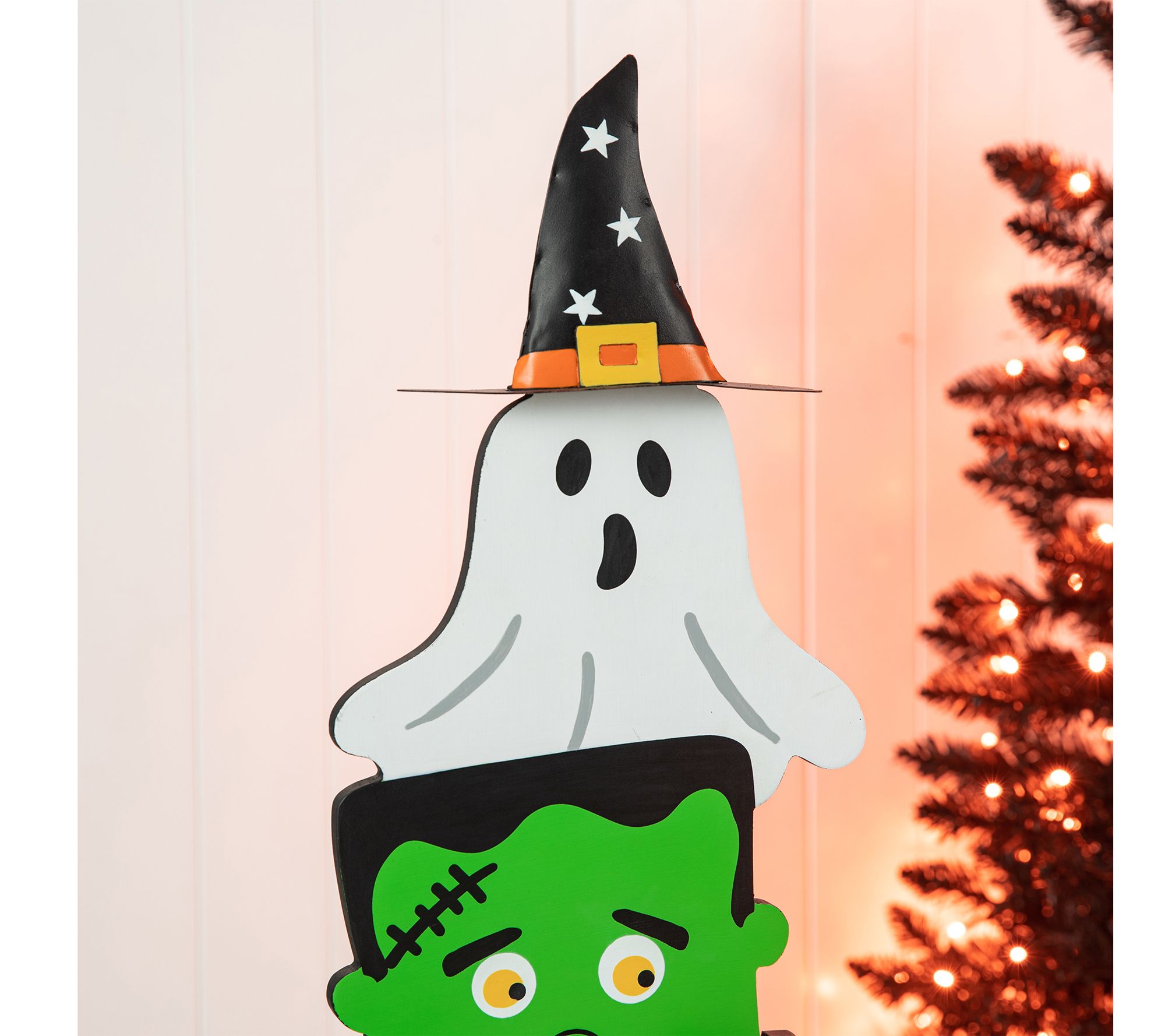 Glitzhome 36"H Halloween Stacked Design Porch Decor