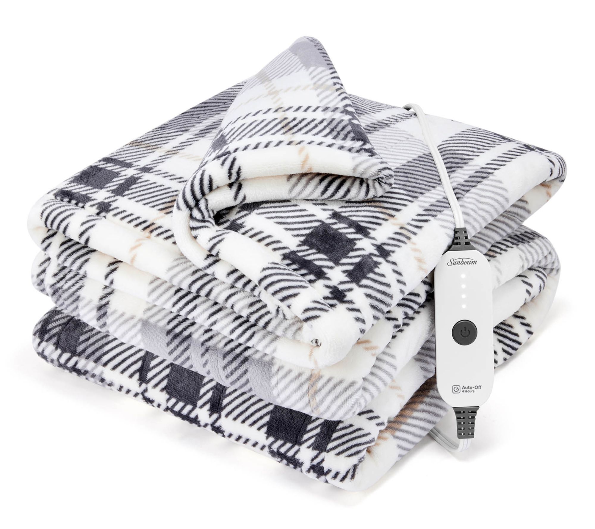 Sunbeam Electric Throw Nordic Velvet Sherpa Heated Blanket