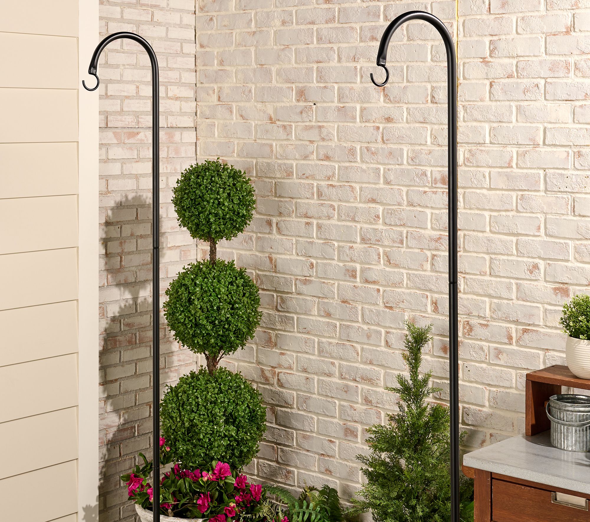 Wicker Park Set of 2 Outdoor Telescoping Light Poles