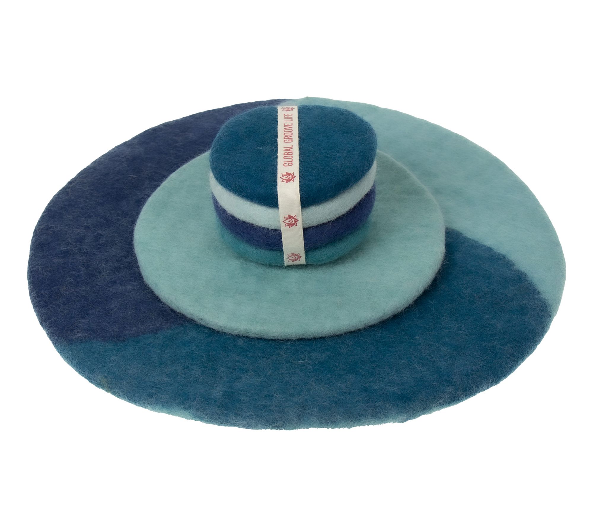 Global Crafts Felt Paisley Charger, Trivet & Coaster Gift Set