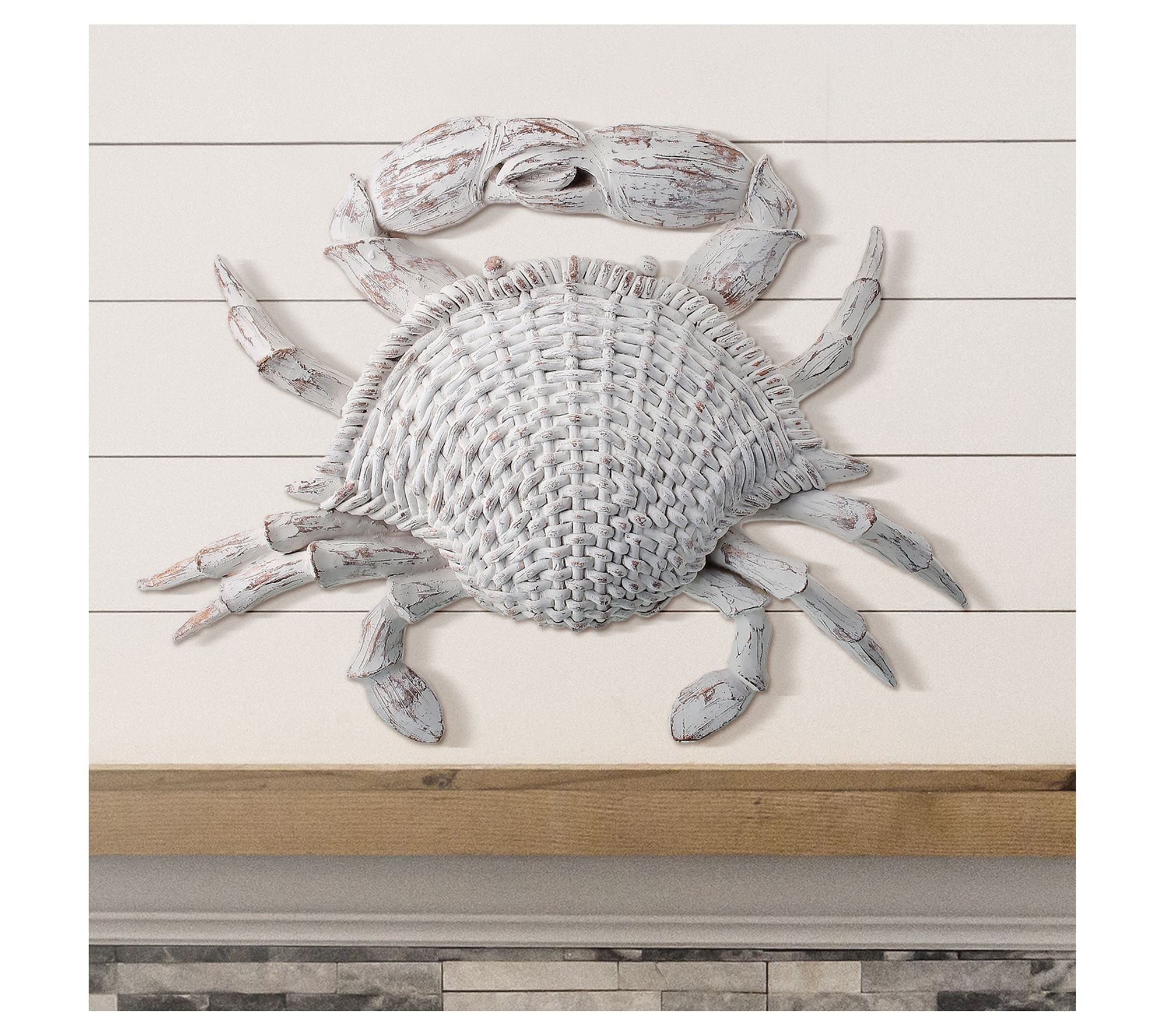 20" 'Wicker' Crab Plaque by Valerie