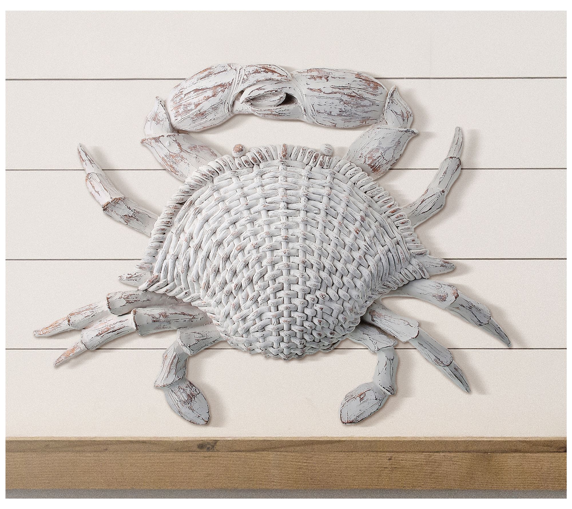 20" 'Wicker' Crab Plaque  by Valerie