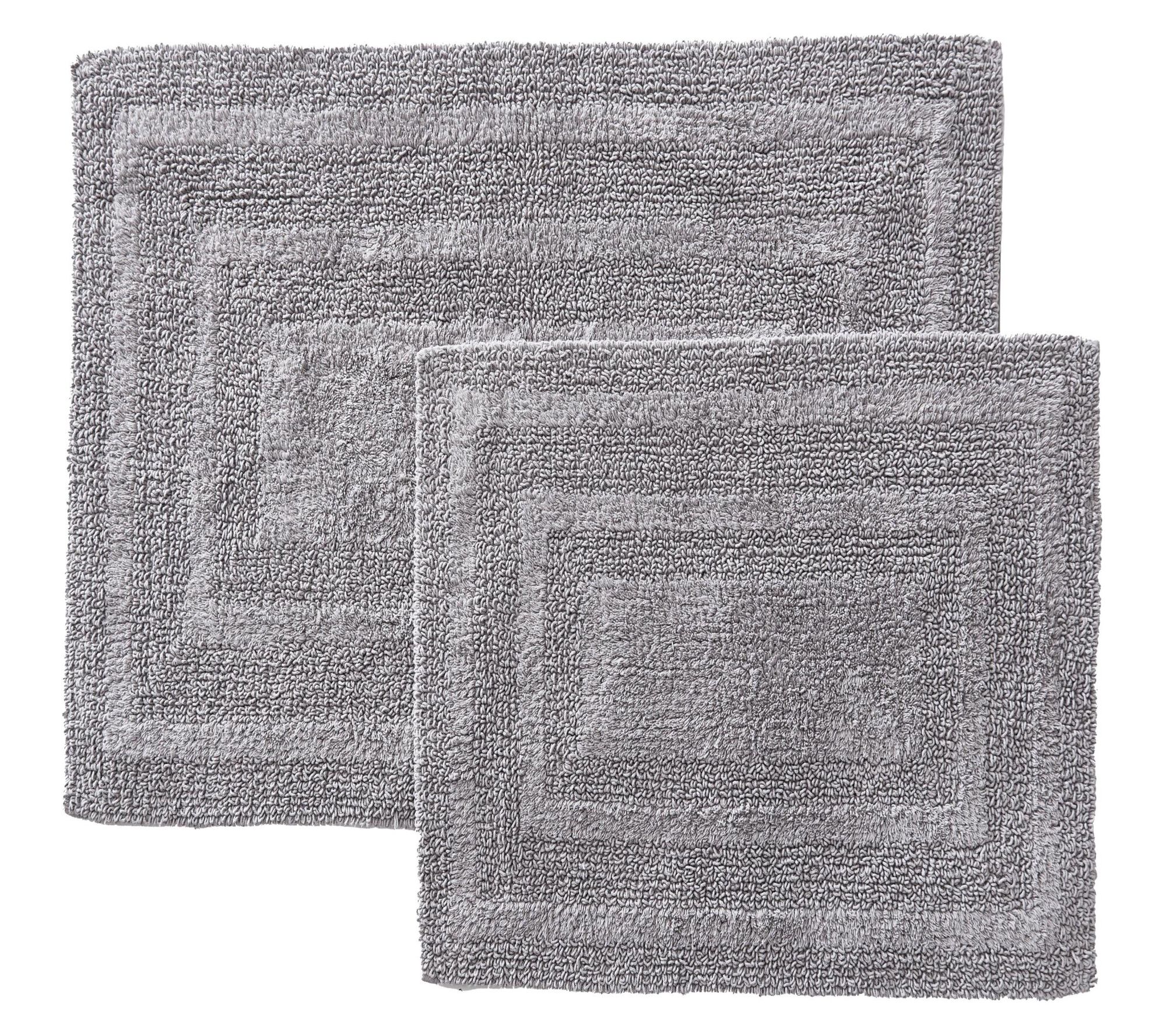 Eddie Bauer Logan Reversible Chrome Bath Rug Set