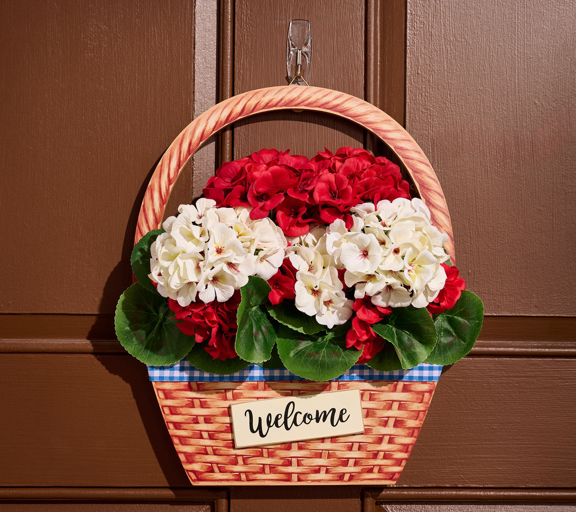 "As Is" Summer Welcome Sign with Geraniums by Valerie