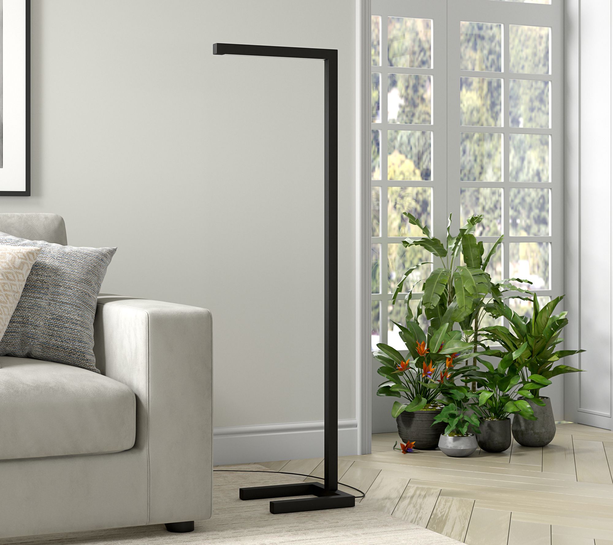Hudson&Canal Malin Integrated LED Floor Lamp  with Metal Shade