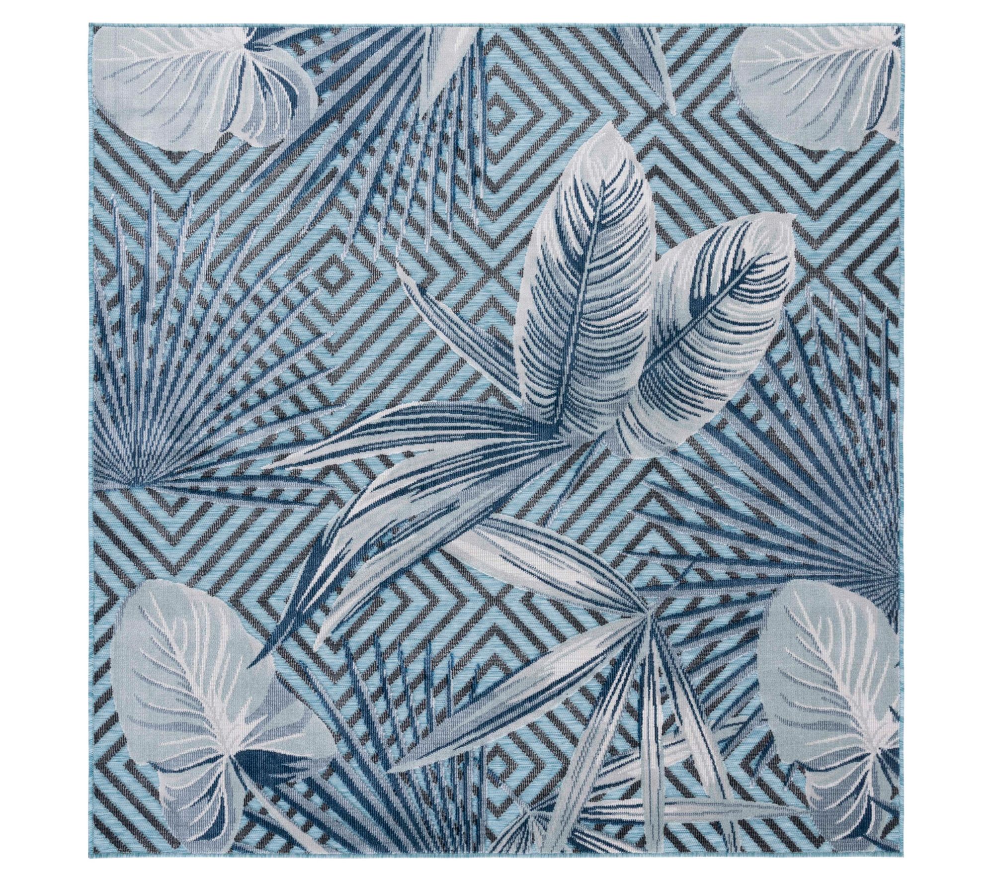 Safavieh Tropical Geometry 6'-5" x 6'-5" SquareOutdoor Rug