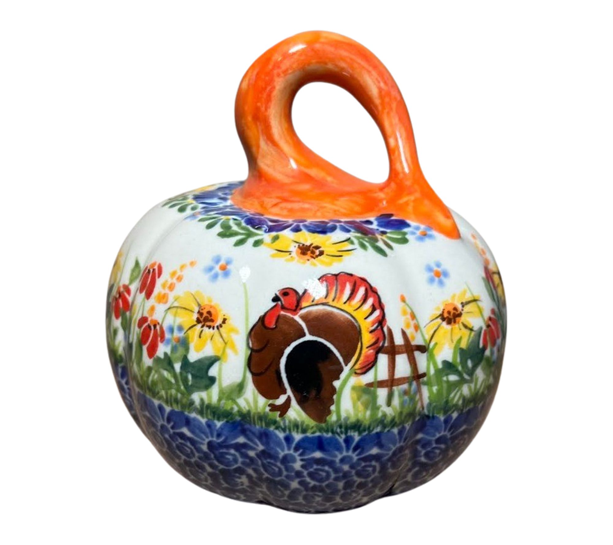 Lidia's Polish Pottery Medium Pumpkin