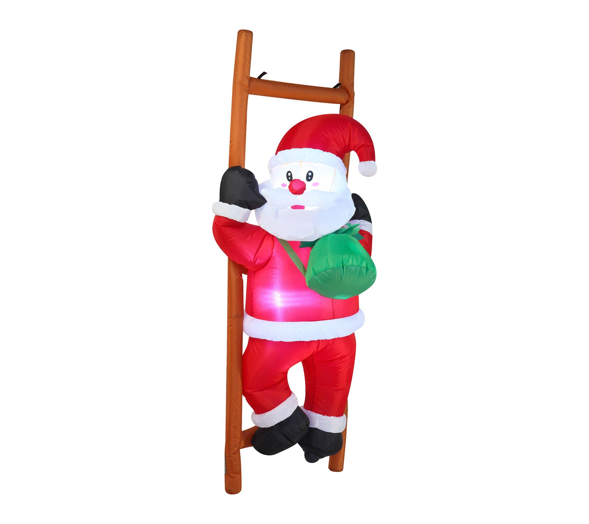 Joyfy 6ft Christmas Inflatable Climbing Santa Decoration