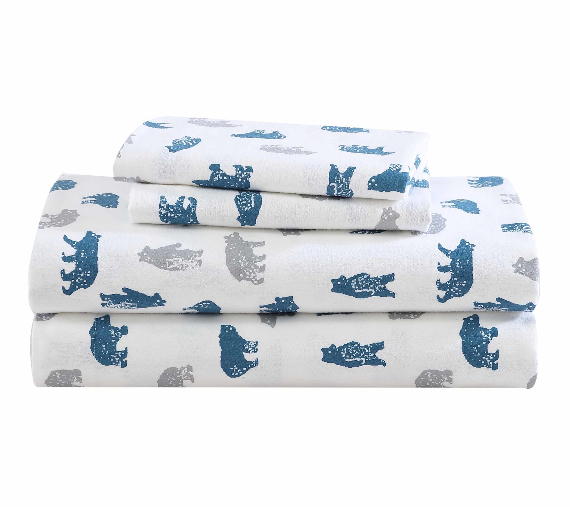 Eddie Bauer Bear Mountain Blue Cotton TwinXL Sheet Set