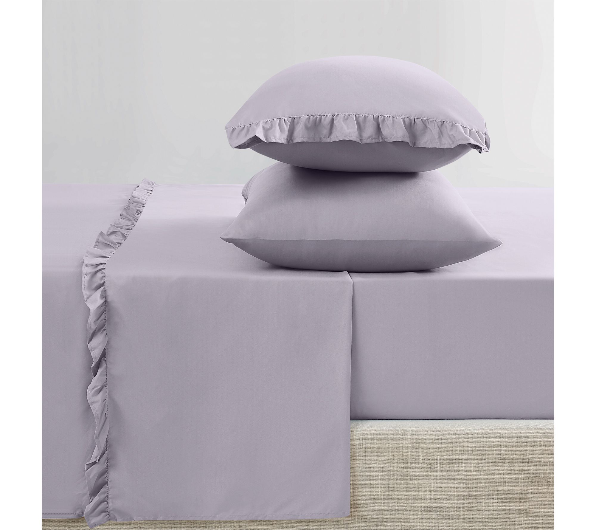 Truly Soft Solid Ruffle King Sheet Set