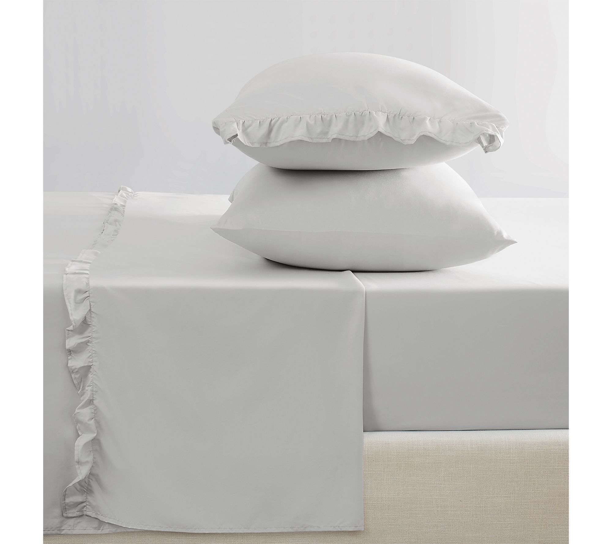 Truly Soft Solid Ruffle King Sheet Set