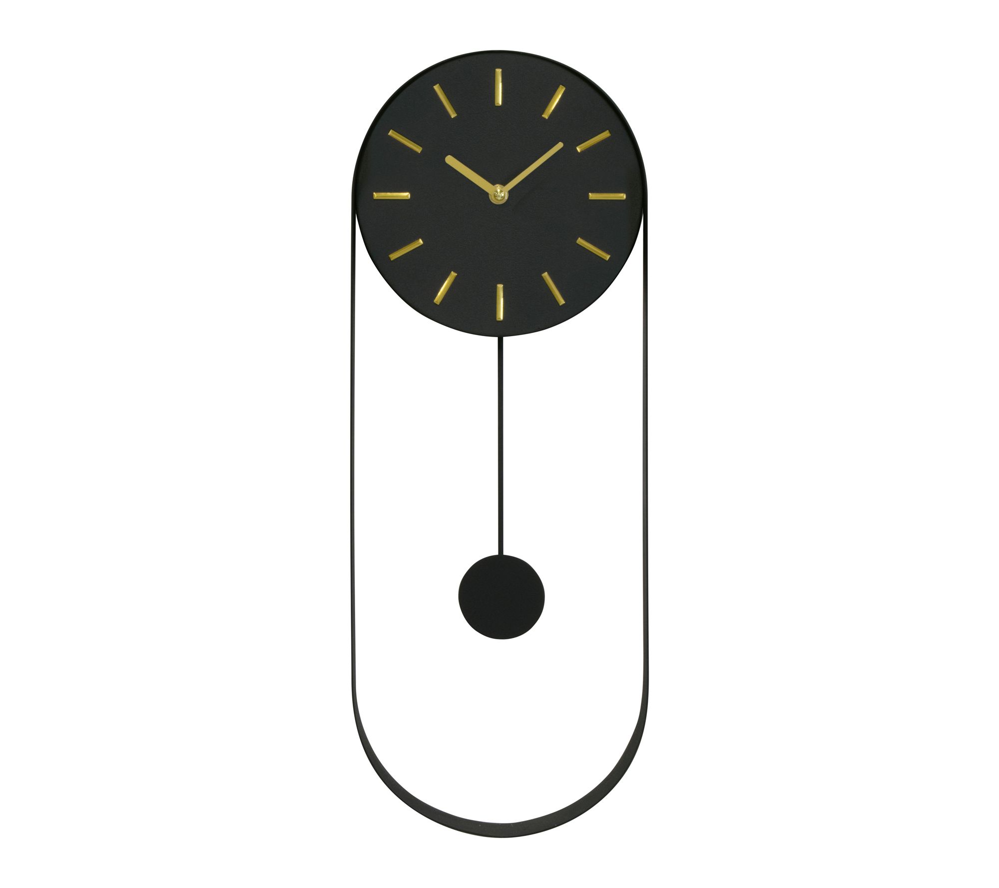 Studio Designs Home Verta Pendulum Minimalist Iron Wall Clock