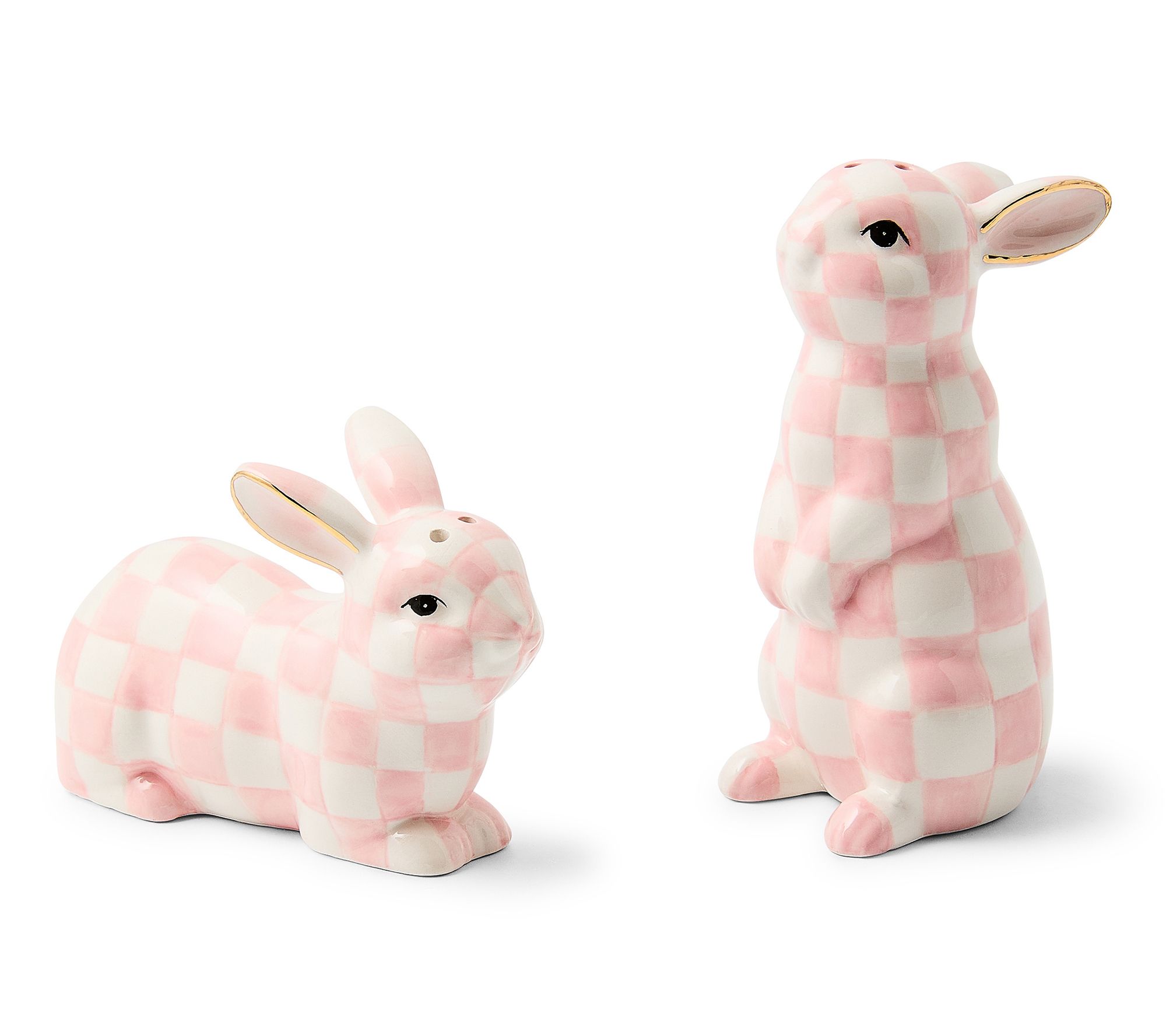 "As Is" MacKenzie-Child Bunny Salt & Pepper Set