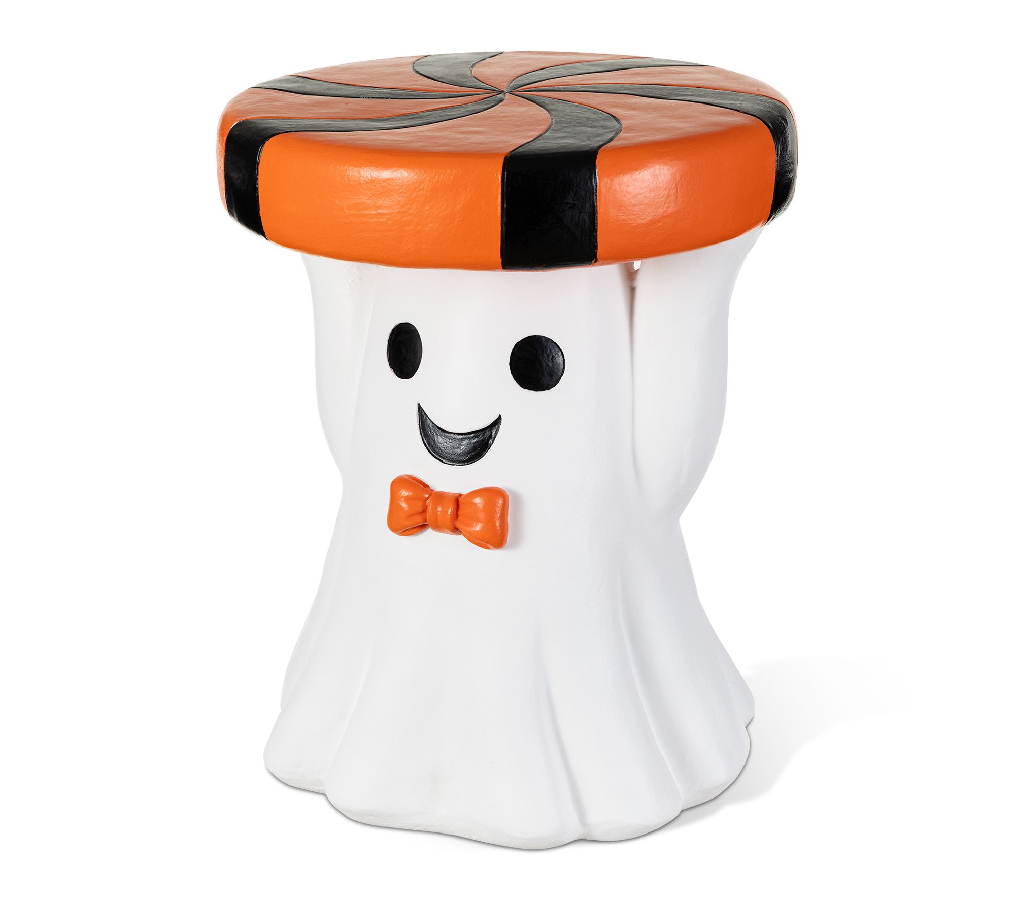 Glitzhome 14.75"H Halloween MGO Ghost Stool