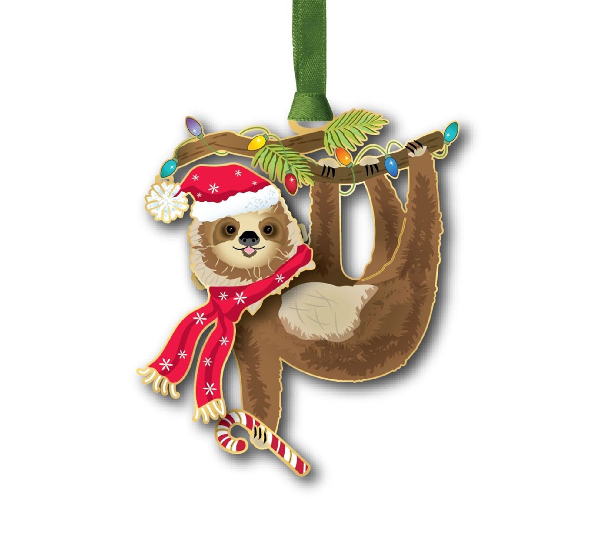Beacon Designs Christmas Sloth Ornament