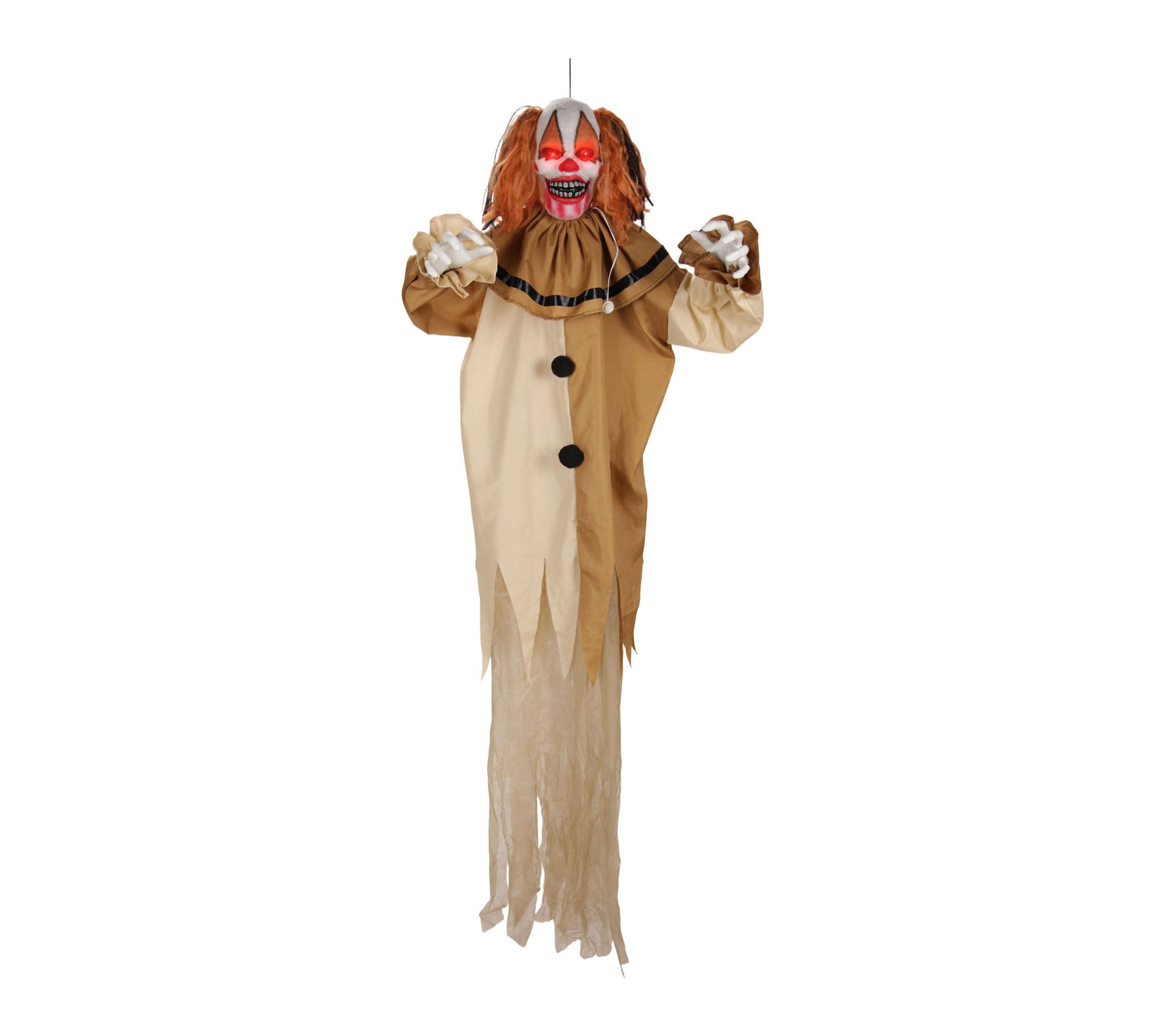 Haunted Hill Farm 6-ft. Hanging Animated Clown Animatronic