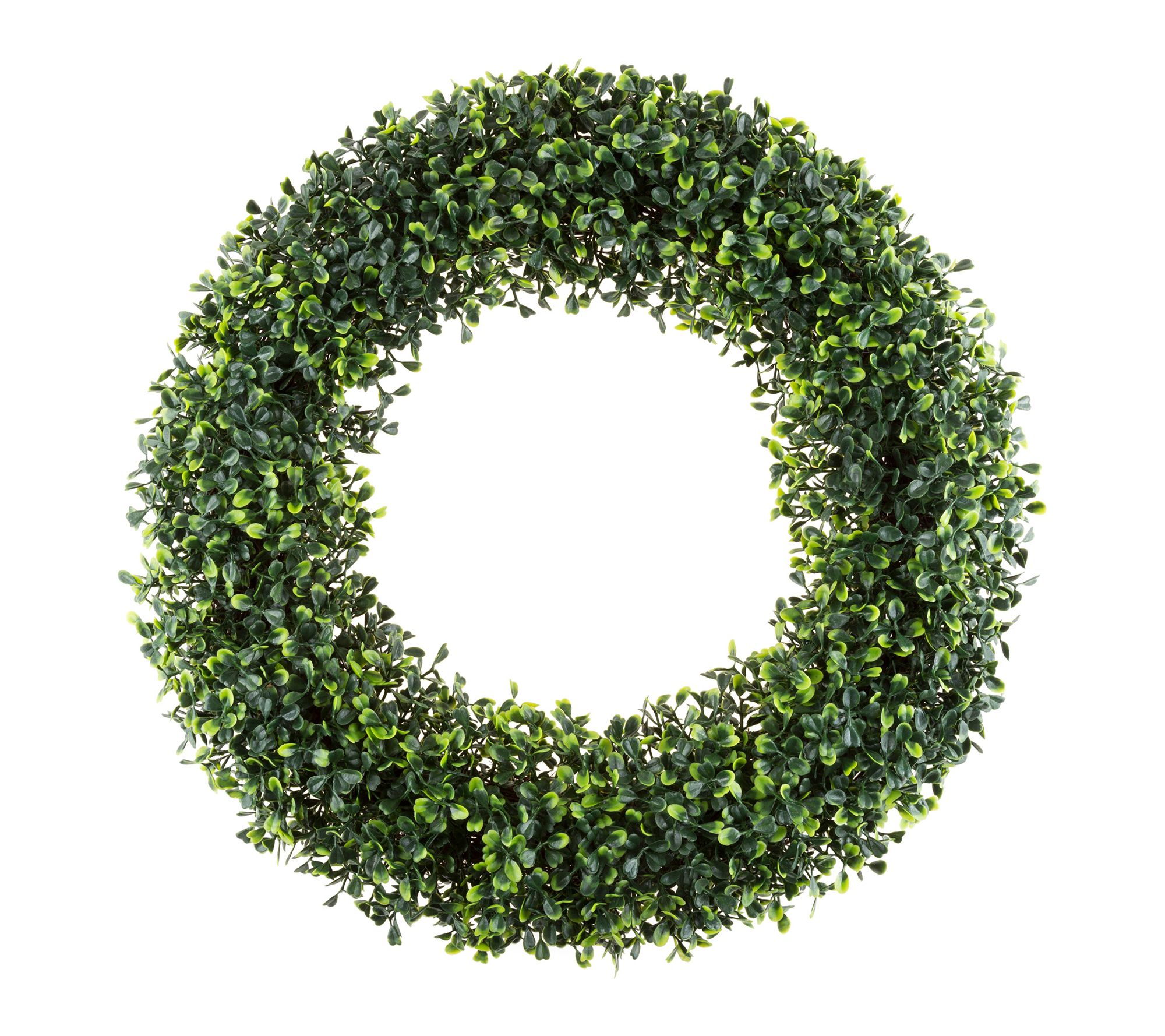 Pure Garden Round Boxwood Wreath for Front Door