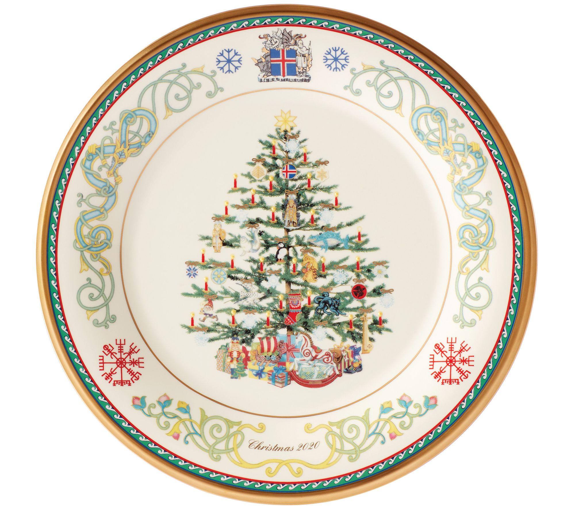 2022 Christmas Tree Around The World Lenox Lenox 2020 Trees Around The World Plate Iceland - Qvc.com