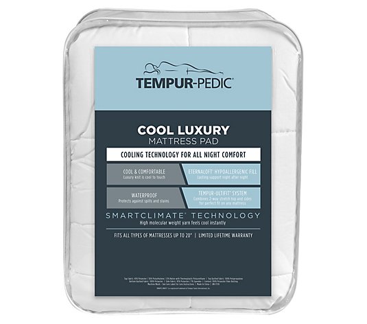 Tempur-Pedic Cool Luxury Mattress Pad-Queen