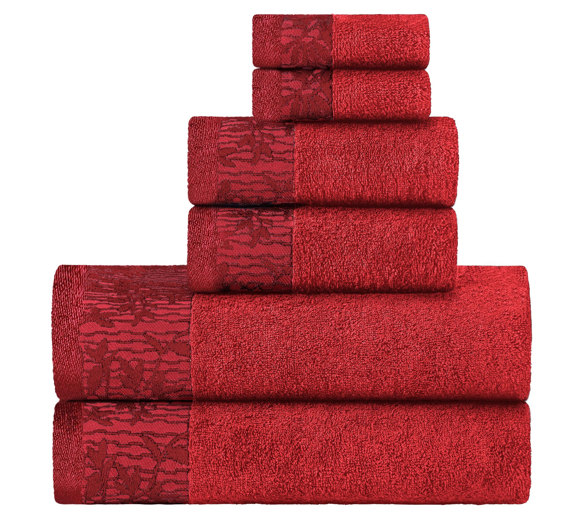 Superior Wisteria 6-Piece Ultra-Soft Absorbent Cotton Towel