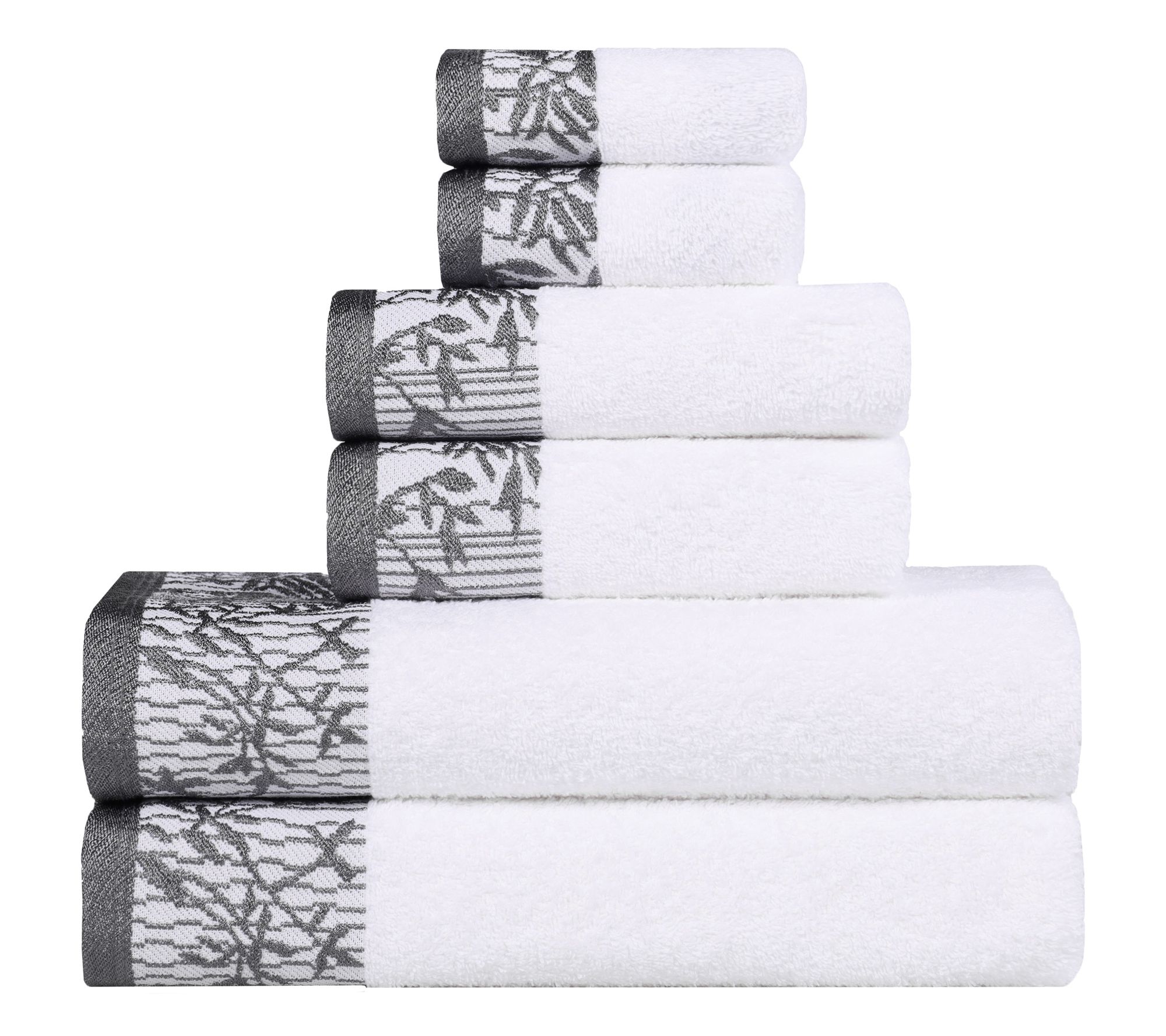 Superior Wisteria 6-Piece Ultra-Soft Absorbent Cotton Towel