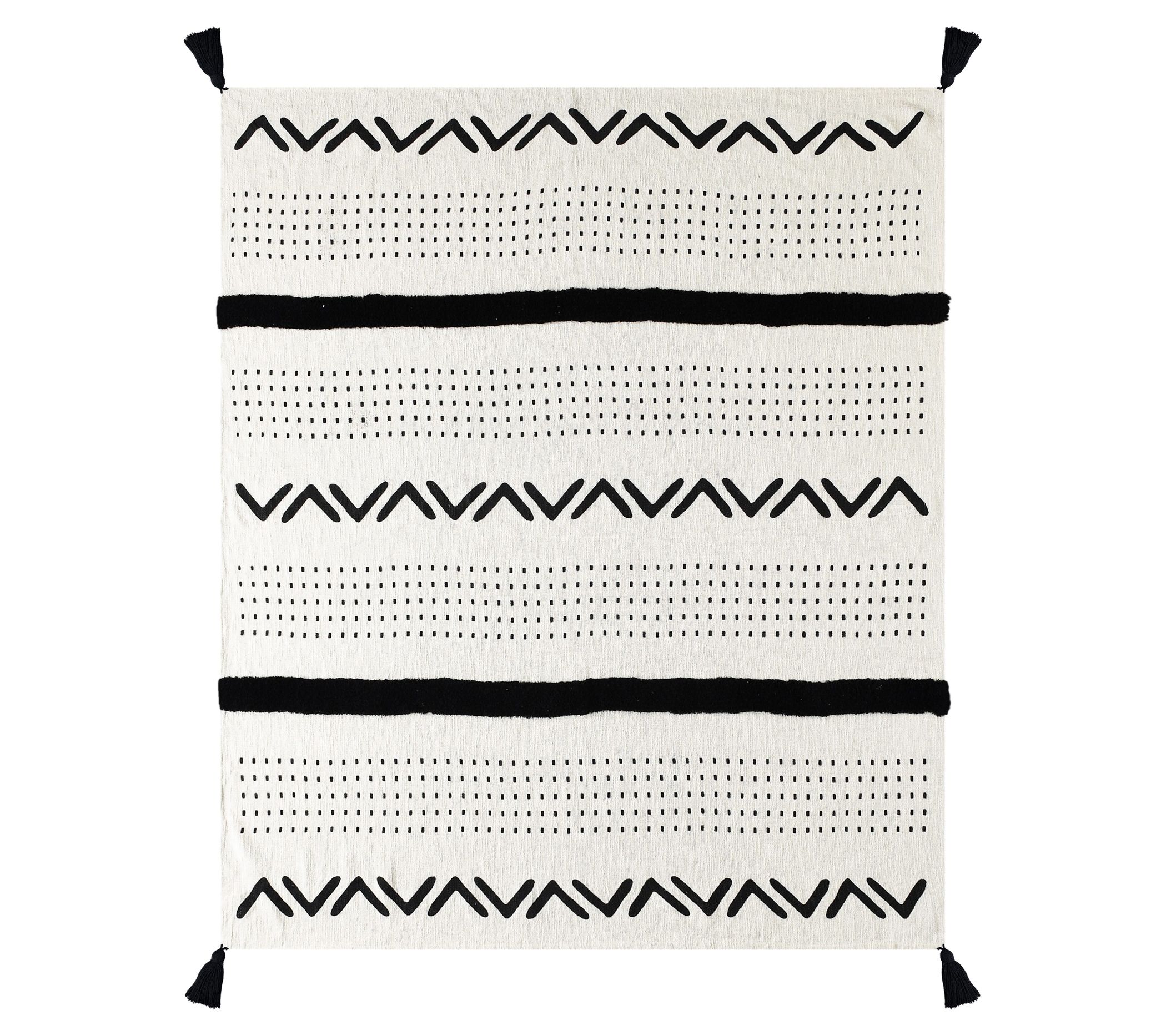 Ox Bay Geometric Peak Throw Blanket
