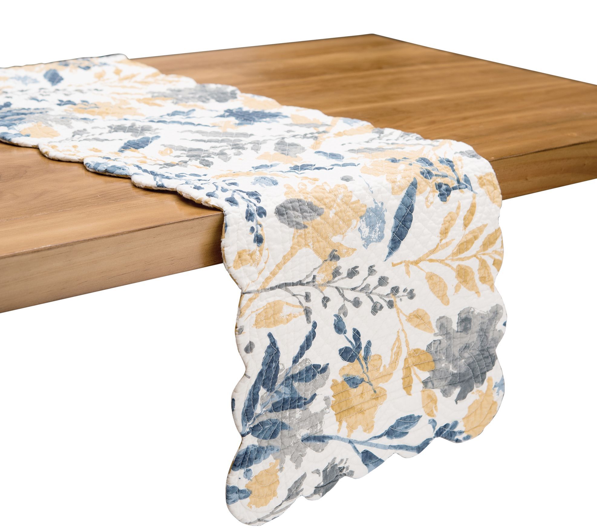 14" x 51" Natural Home Floral Table Runner by Valerie