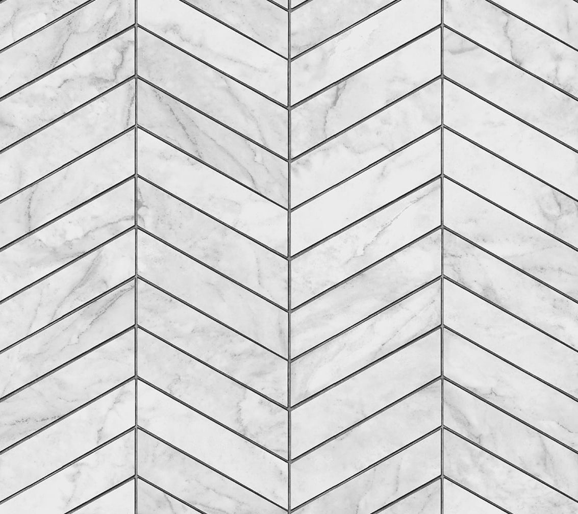Lillian August Faux Marbled Chevron Peel and Stick Wallpaper