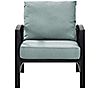 Kaplan Arm Chair in Oiled Bronze with Cushions, 1 of 6
