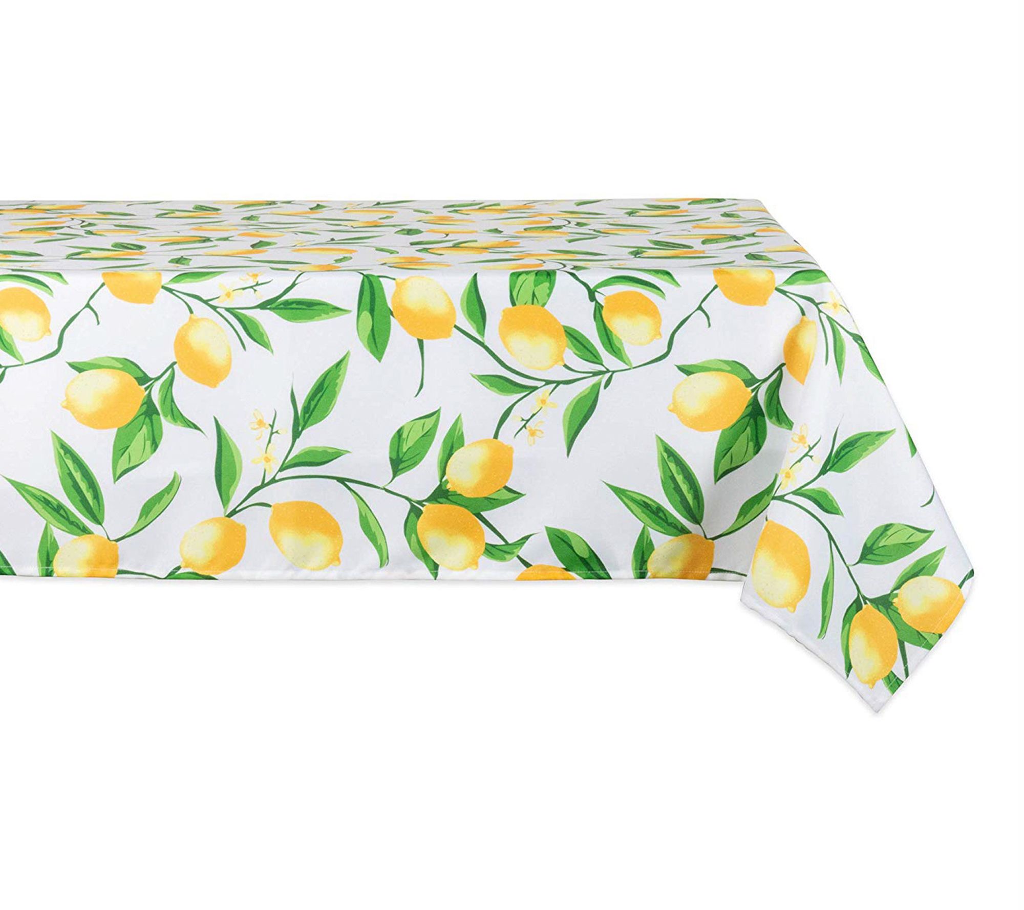 Design Imports Lemon Bliss Print Outdoor Tablecloth 60" x 120"