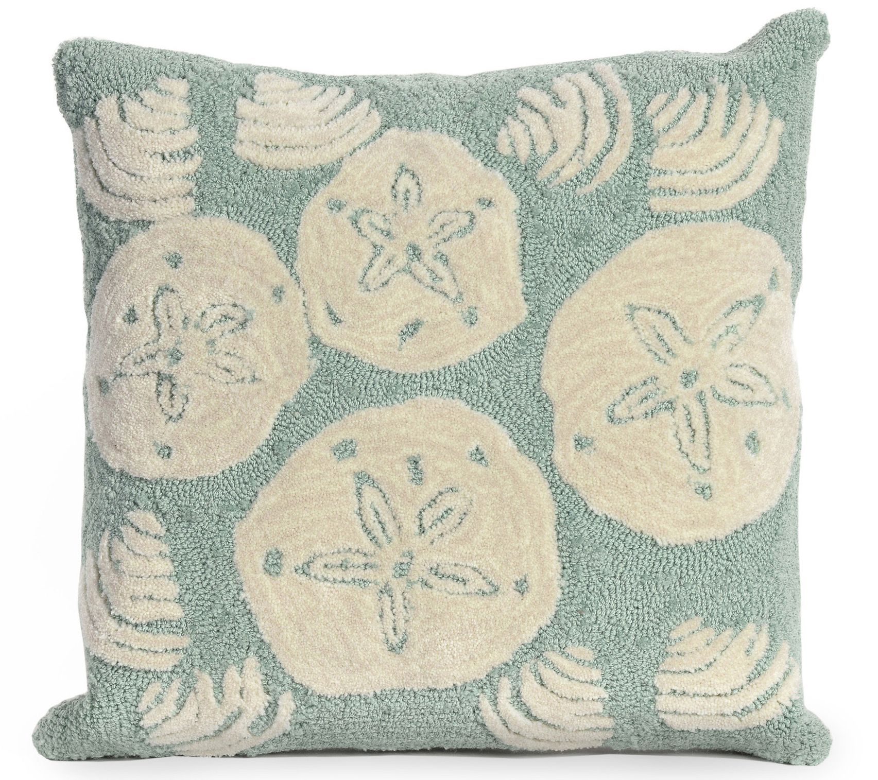 Liora Manne Frontporch Shell Toss In/Out Pillow18"X18"