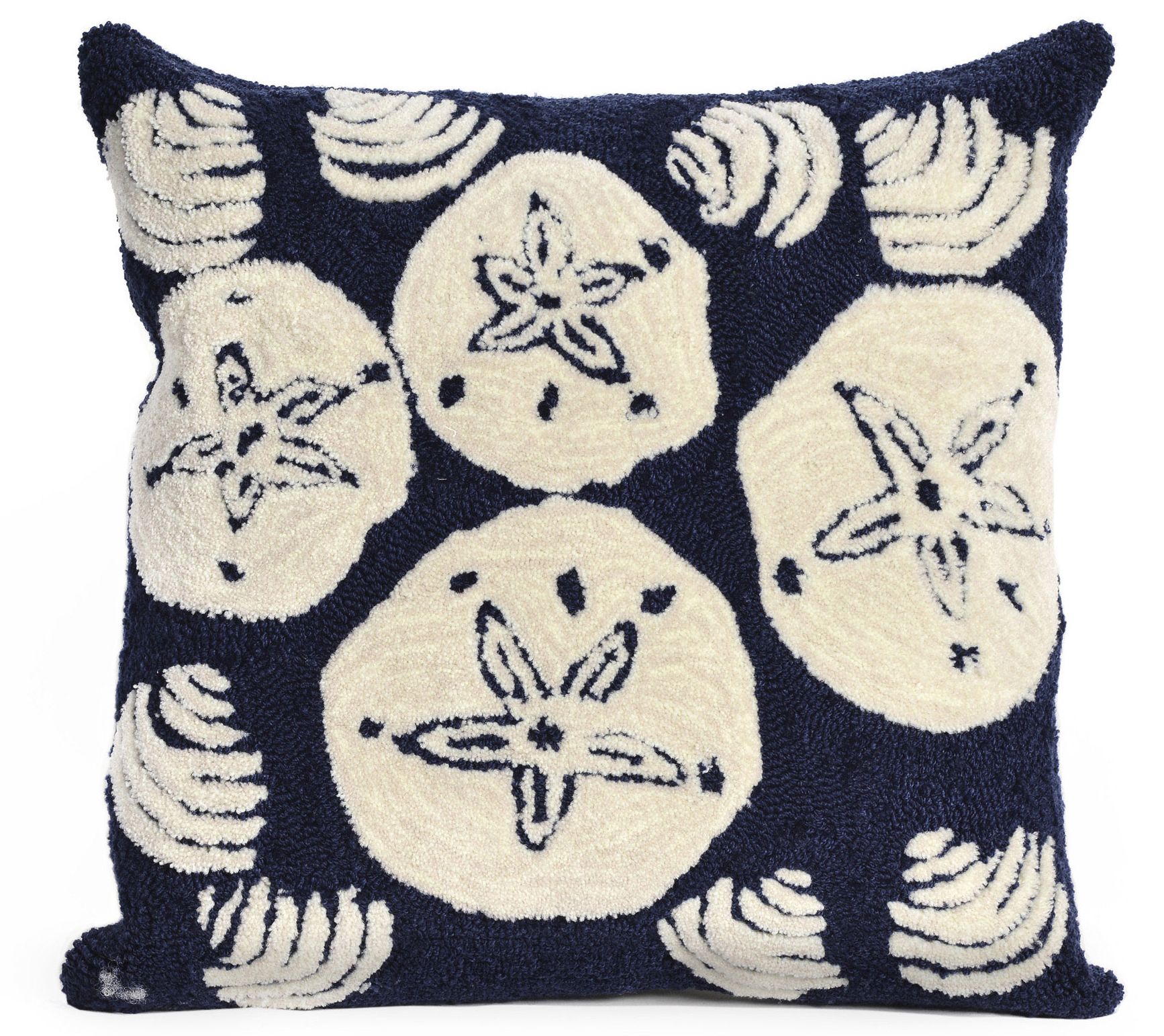 Liora Manne Frontporch Shell Toss In/Out Pillow18"X18"