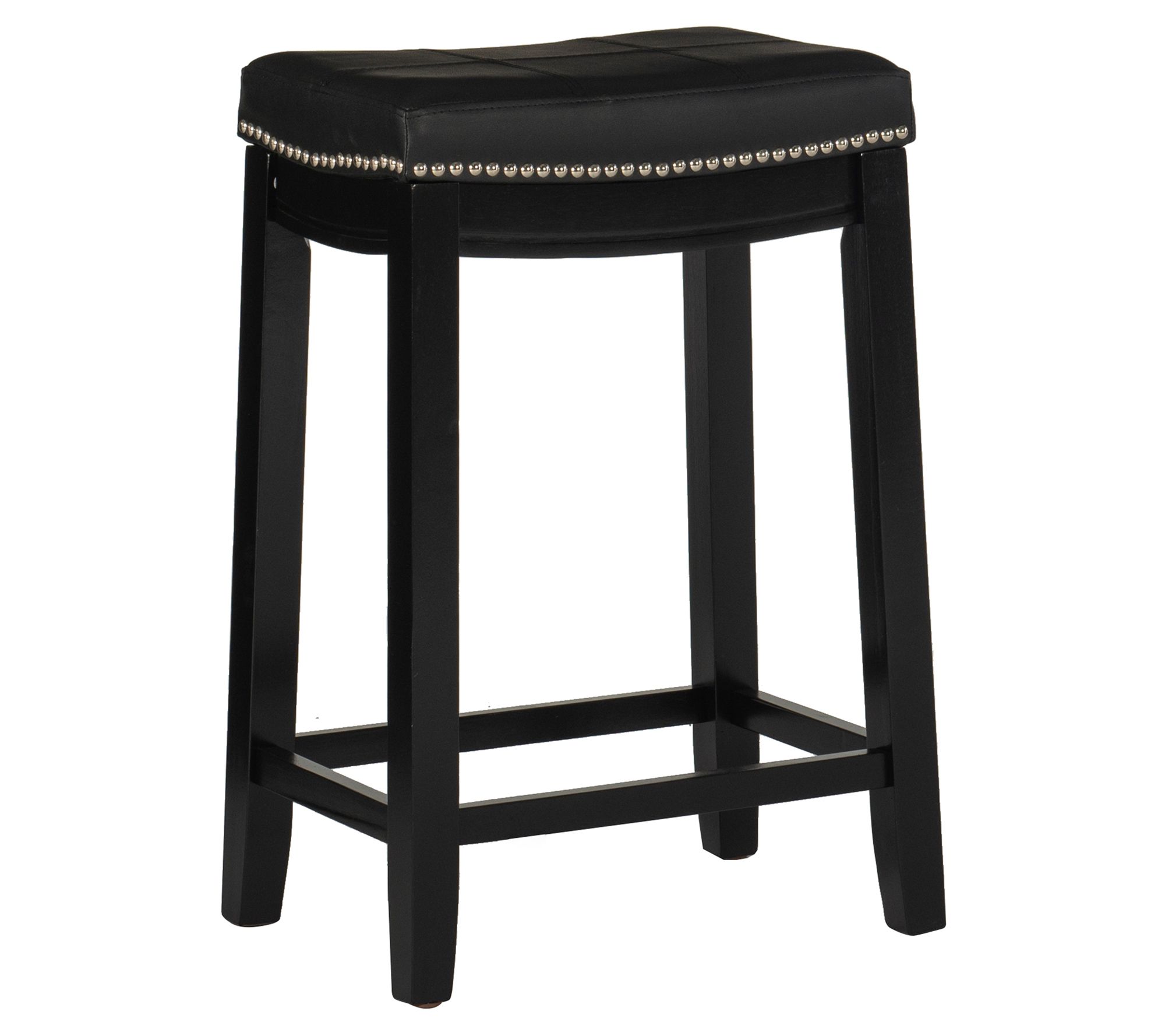 Linon Home Brenner Backless Counter Stool W/Path Designed Top