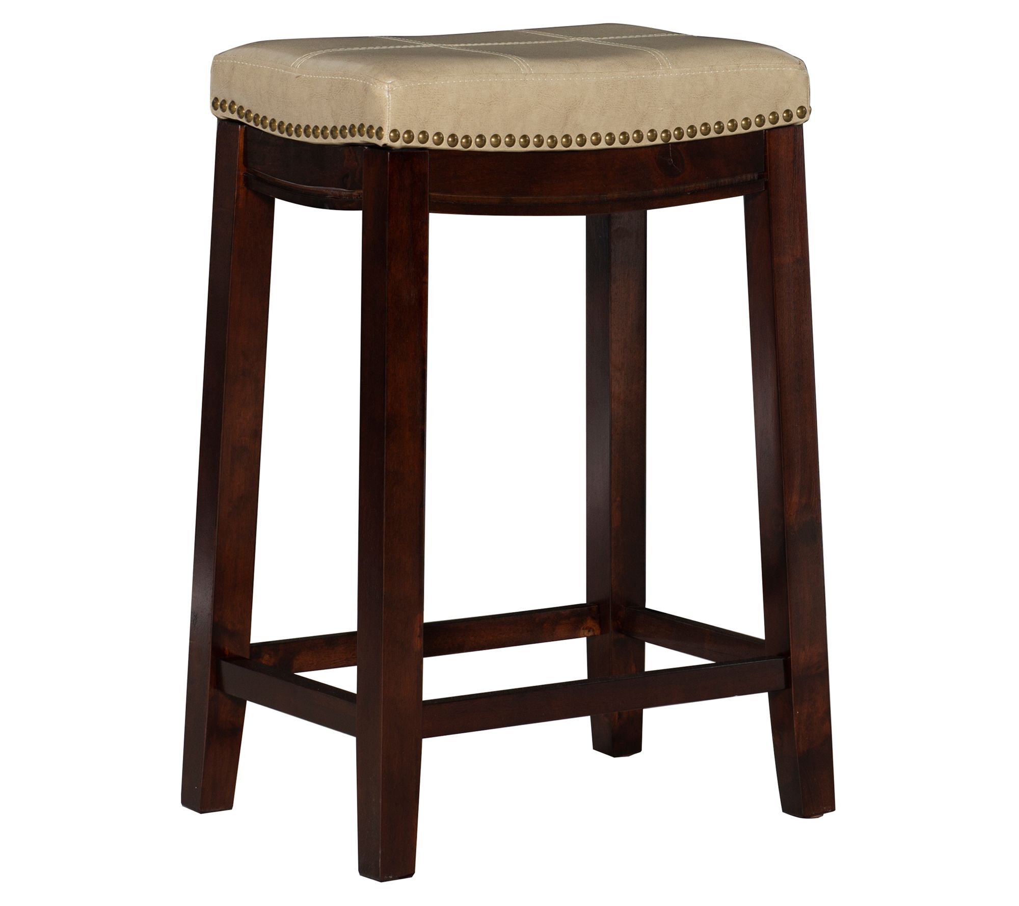 Linon Home Brenner Backless Counter Stool W/Pat h Designed Top