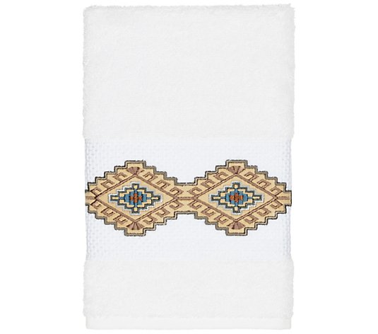 Linum Home Textiles Gianna Embellished Hand Towel