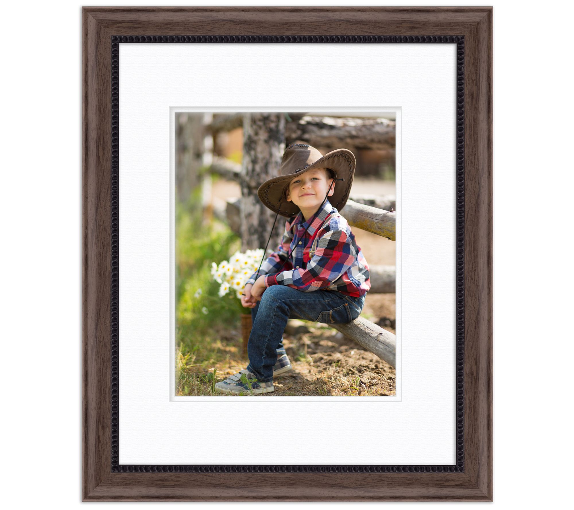 Courtside Market Organics Barn Walnut 16x20 Frame, 11x14 Photo 