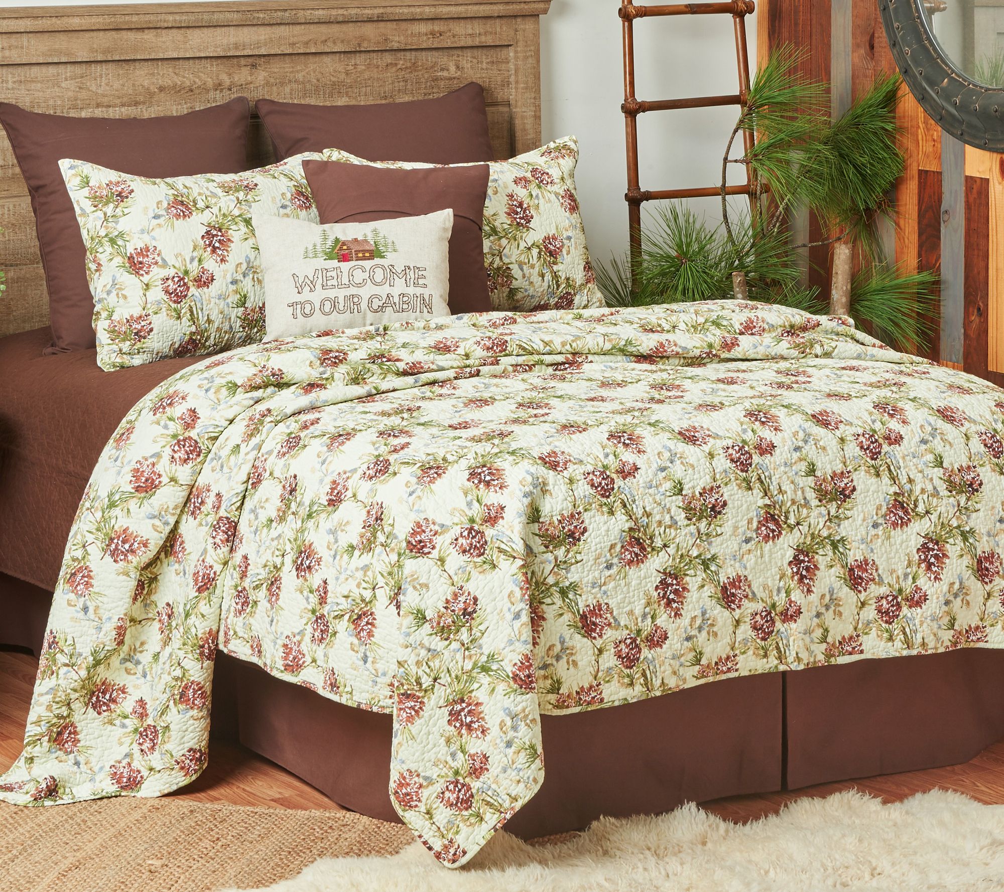 Cooper Pines King Quilt Set by Valerie