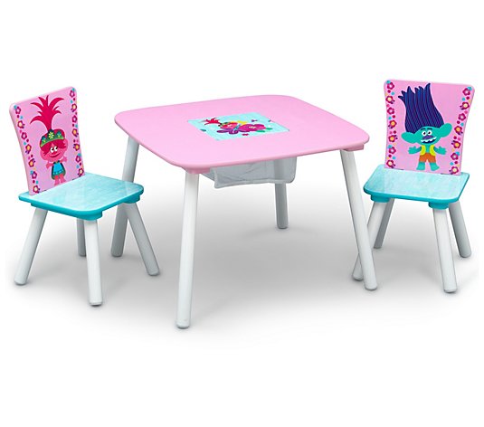 Trolls World Tour Table and Chair Set with Storage