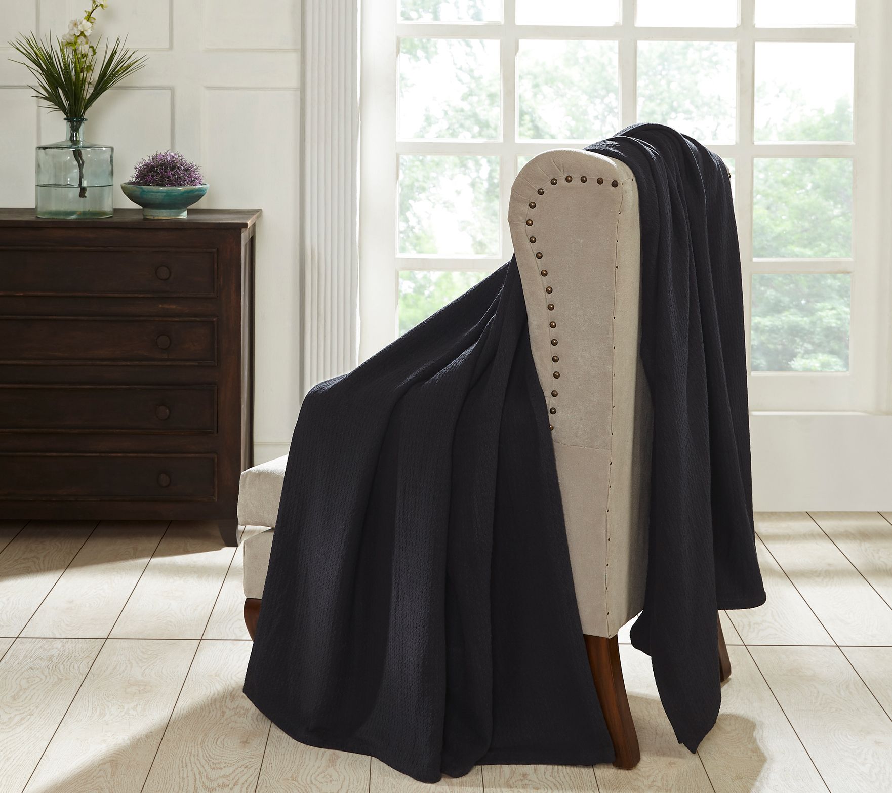 Superior Textured Cotton Weave Blanket, King