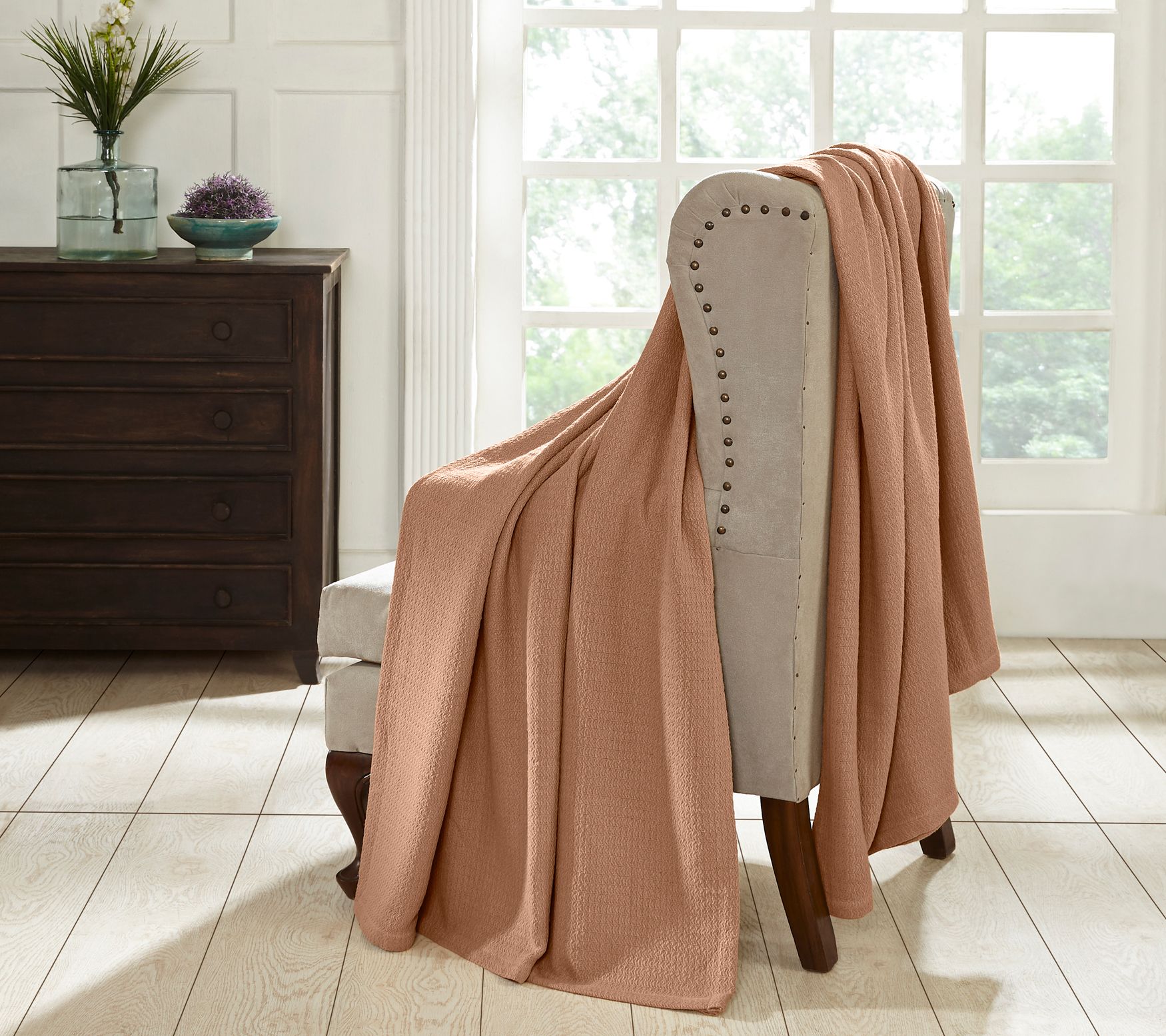 Superior Textured Cotton Weave Blanket, King