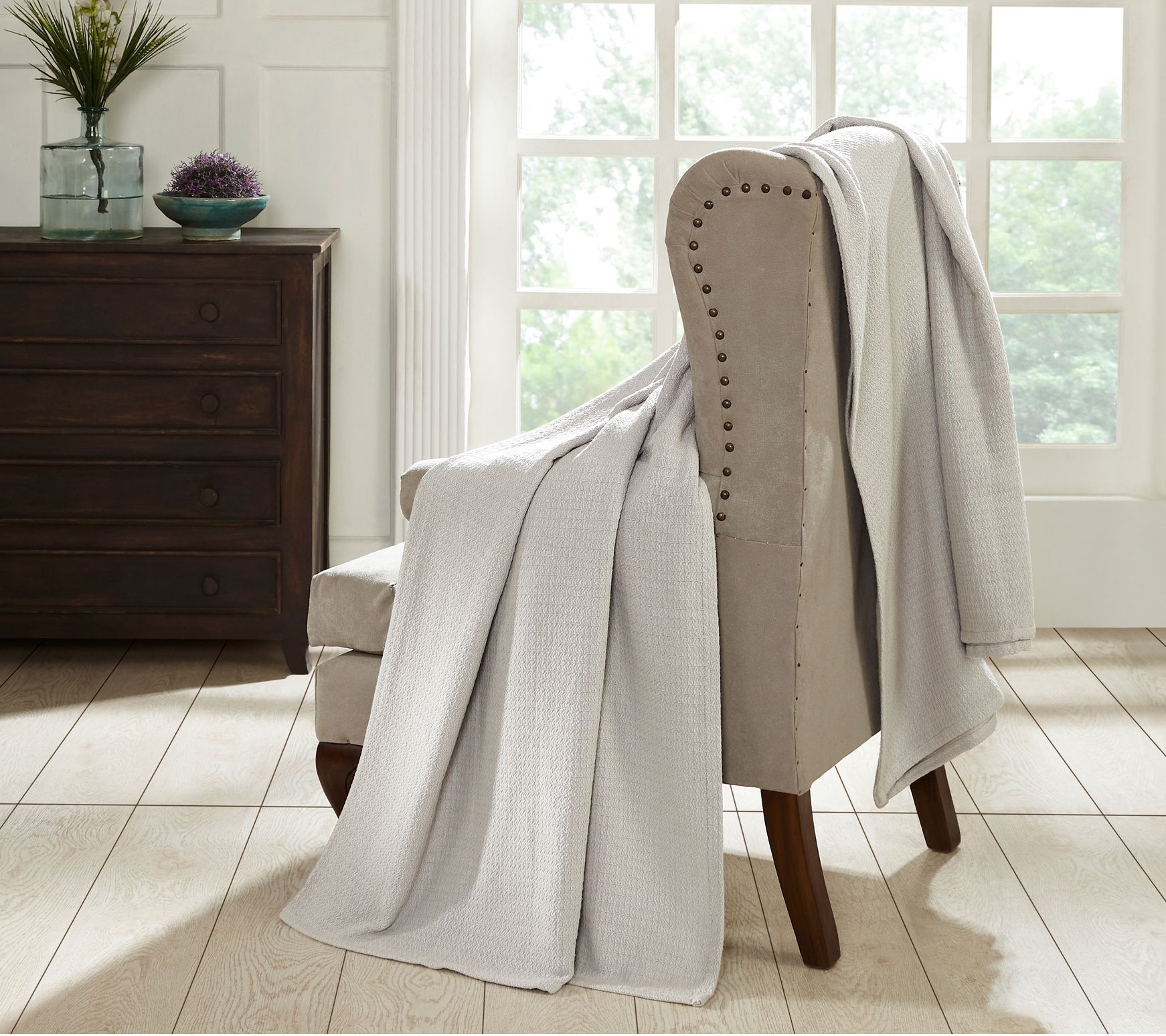 Superior Textured Cotton Weave Blanket, King